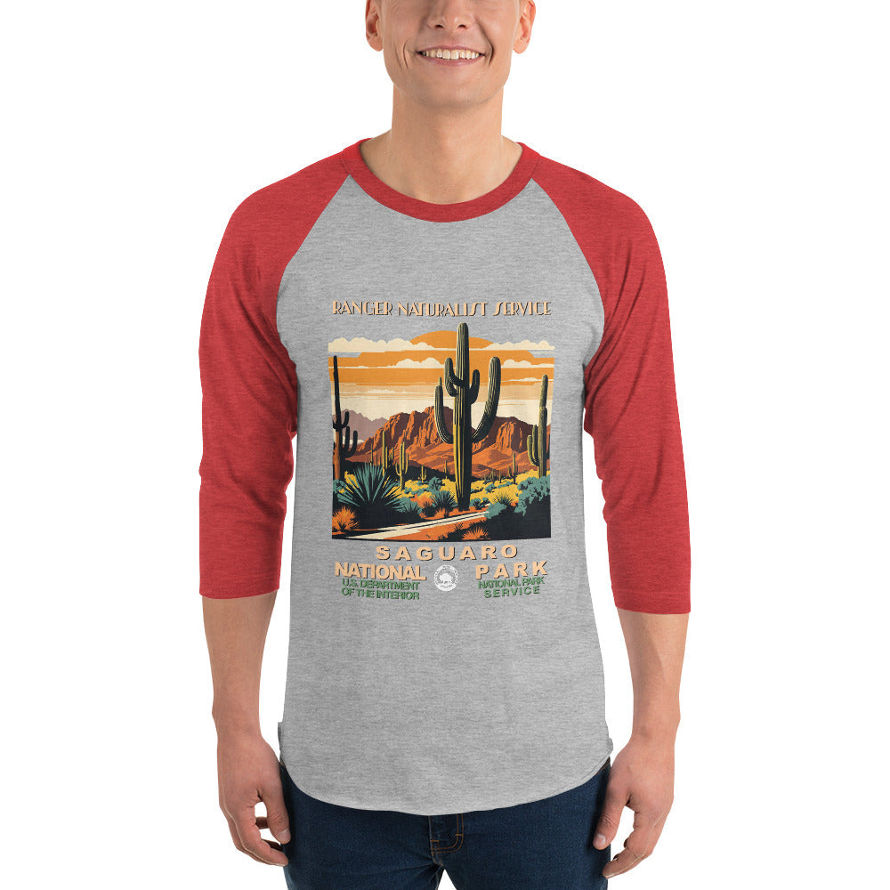 WPA National Park Collection - Saguaro National Park - 3/4 sleeve raglan shirt