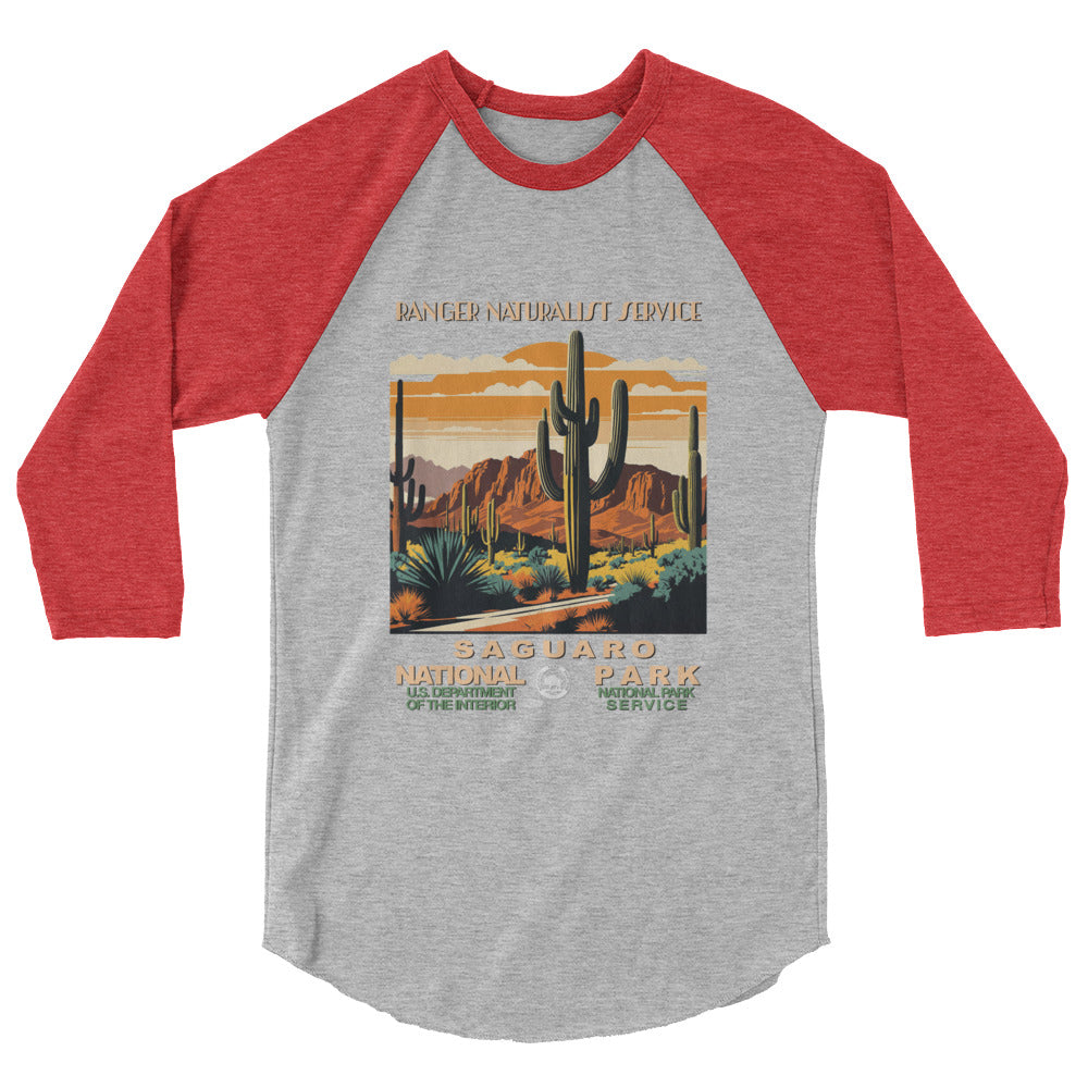 WPA National Park Collection - Saguaro National Park - 3/4 sleeve raglan shirt