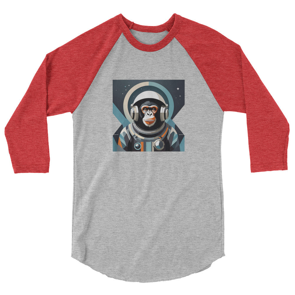 Astro Chimp Returns - 3/4 sleeve raglan shirt