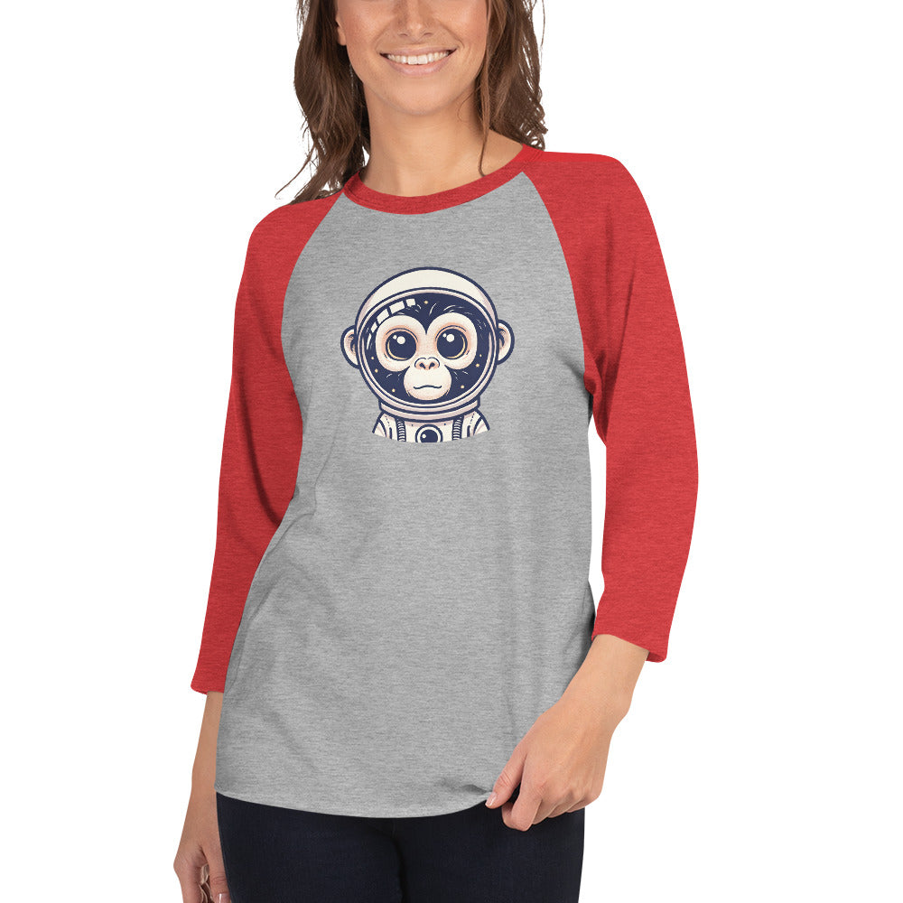 Astro Chimp - 3/4 sleeve raglan shirt