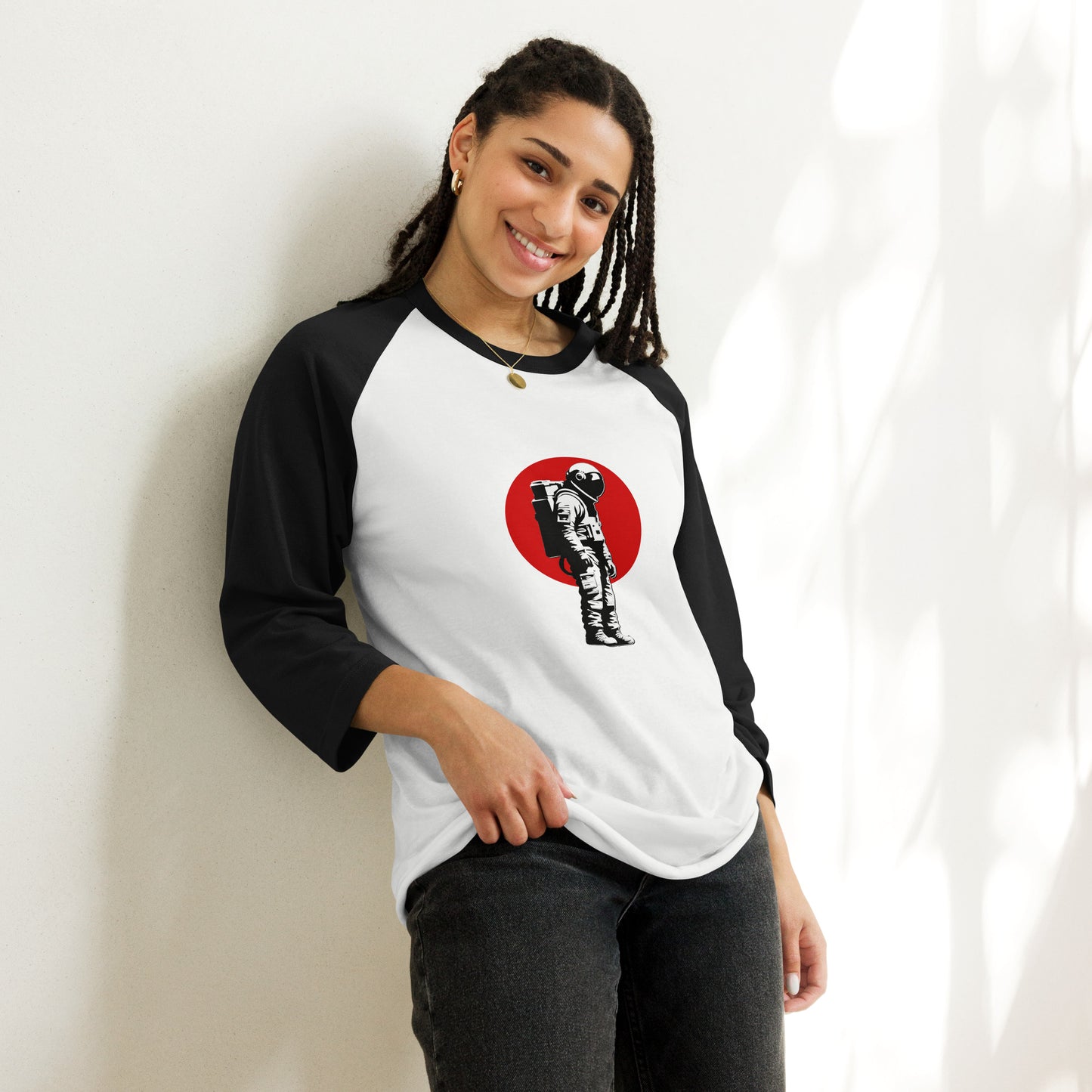 Astronaut No. 7 - 3/4 sleeve raglan shirt