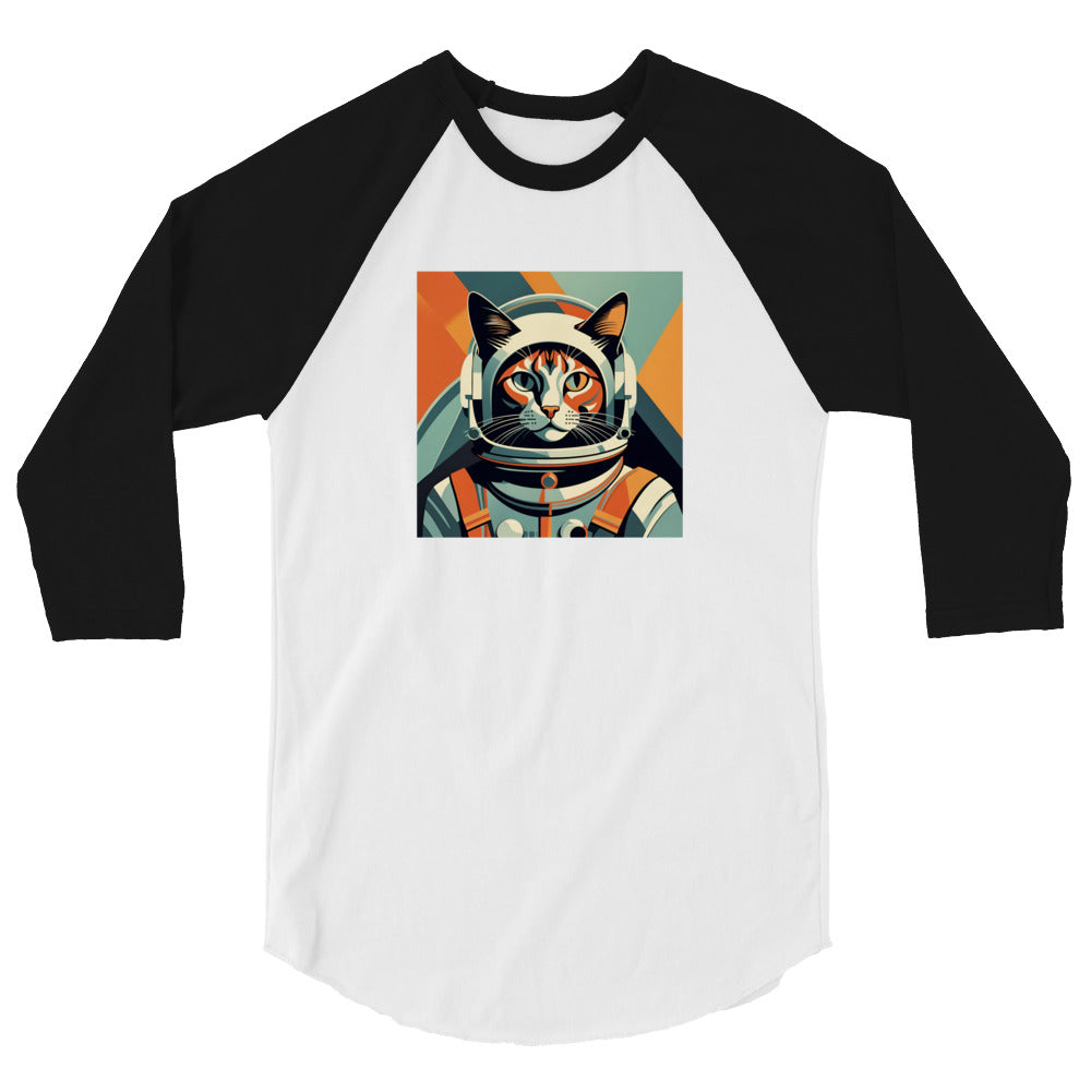 Astro-Kitty - 3/4 sleeve raglan shirt