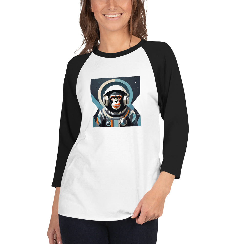 Astro Chimp Returns - 3/4 sleeve raglan shirt