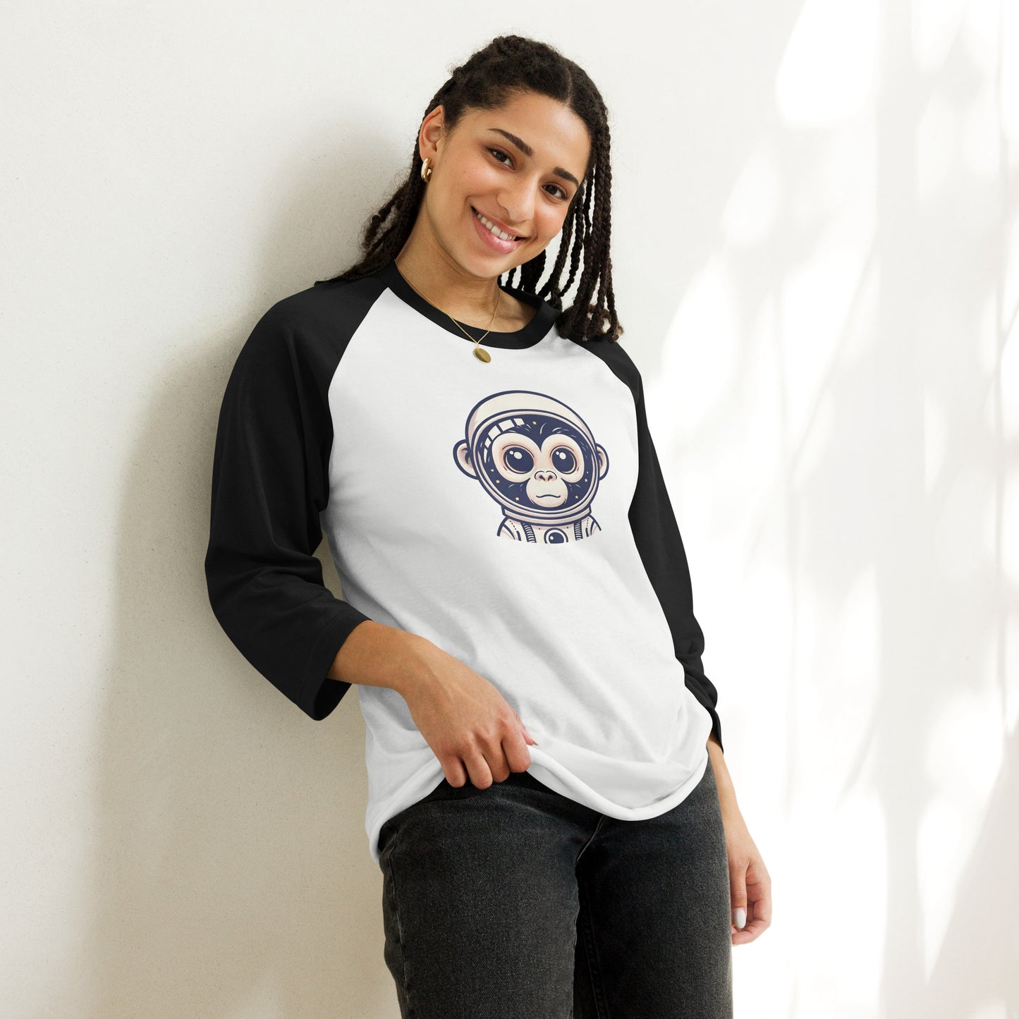 Astro Chimp - 3/4 sleeve raglan shirt