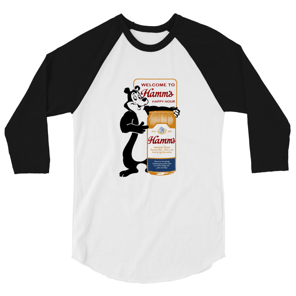 Forgotten Brands – Hamm’s Beer – 3/4 sleeve raglan shirt