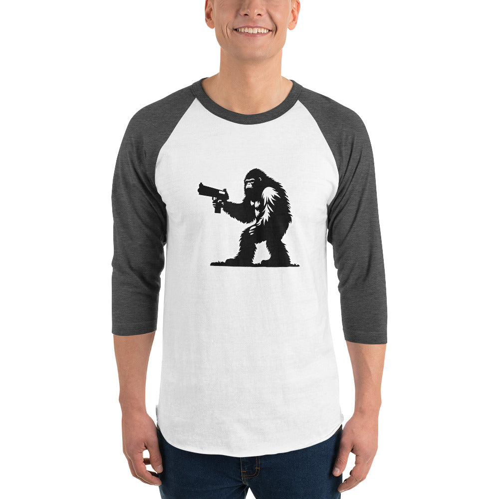 Sasquatch No. 2 - 3/4 sleeve raglan shirt