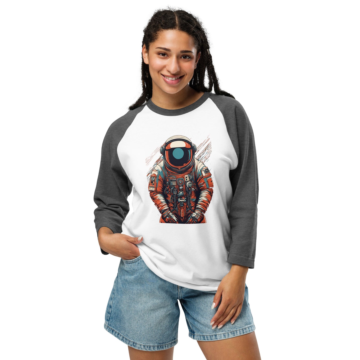 Astronaut No. 9 - 3/4 sleeve raglan shirt