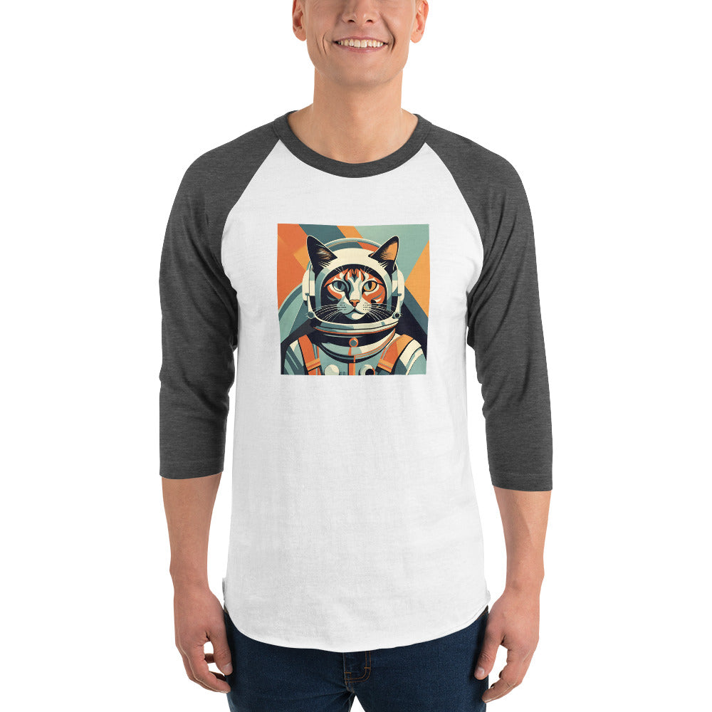 Astro-Kitty - 3/4 sleeve raglan shirt