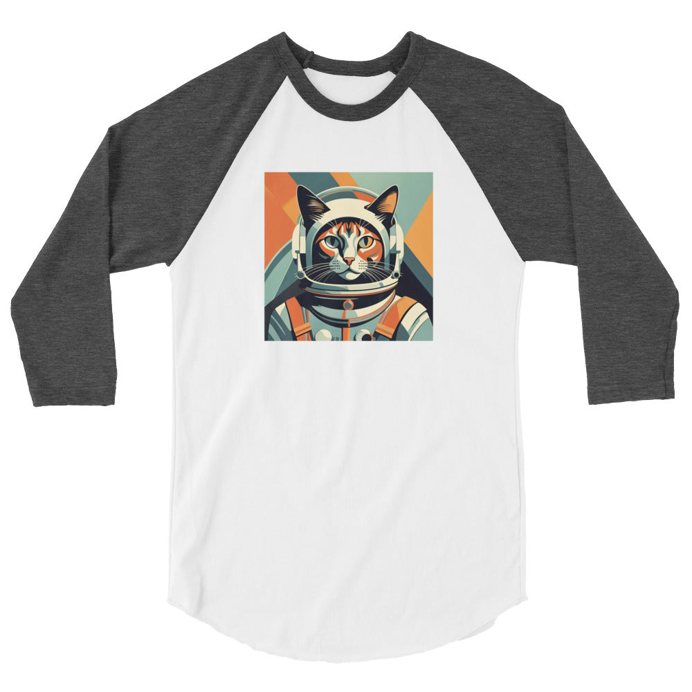 Astro-Kitty - 3/4 sleeve raglan shirt