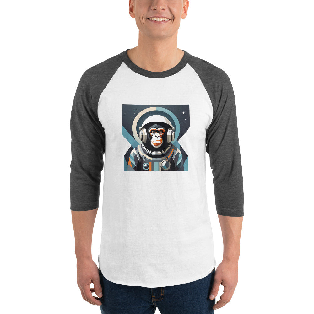 Astro Chimp Returns - 3/4 sleeve raglan shirt