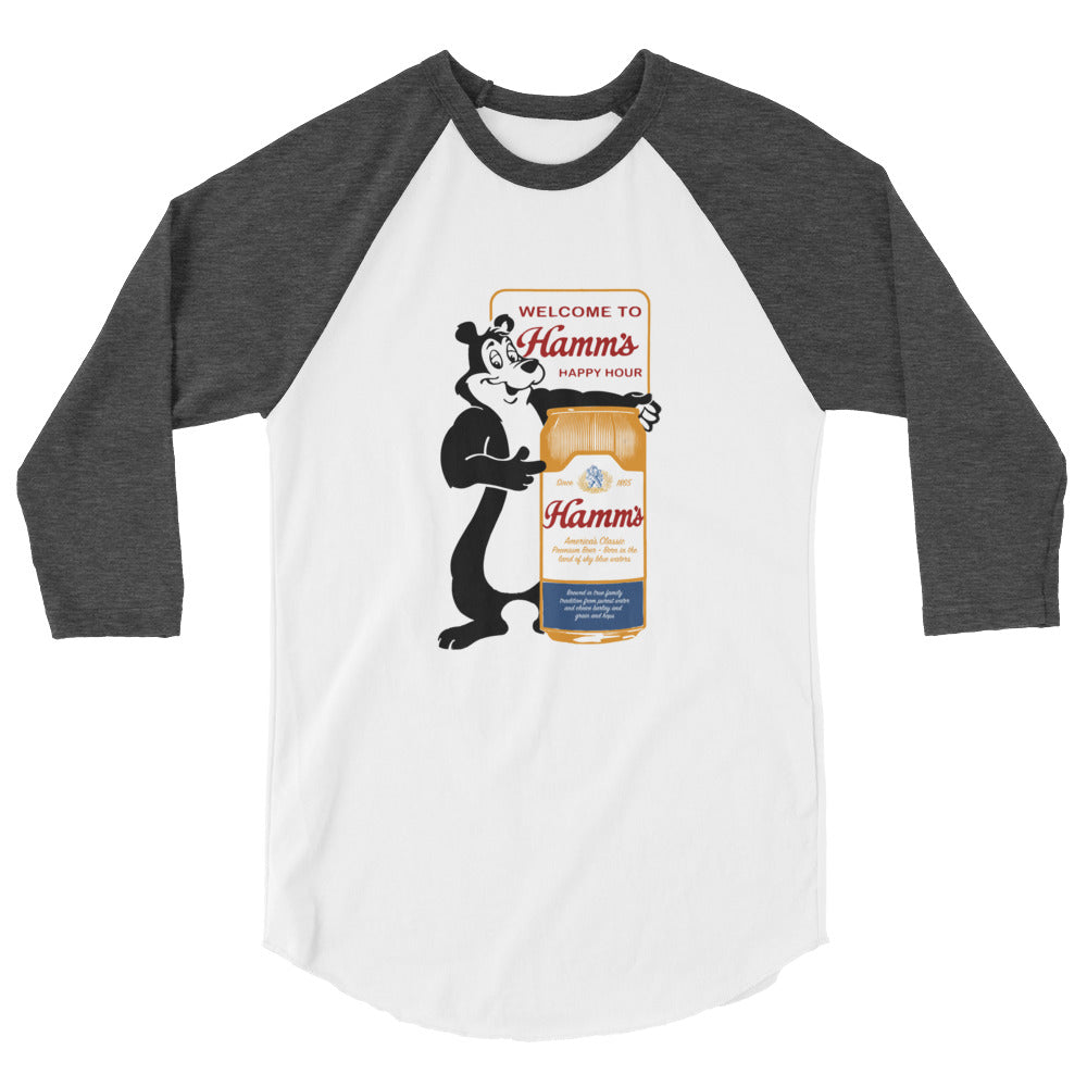 Forgotten Brands – Hamm’s Beer – 3/4 sleeve raglan shirt