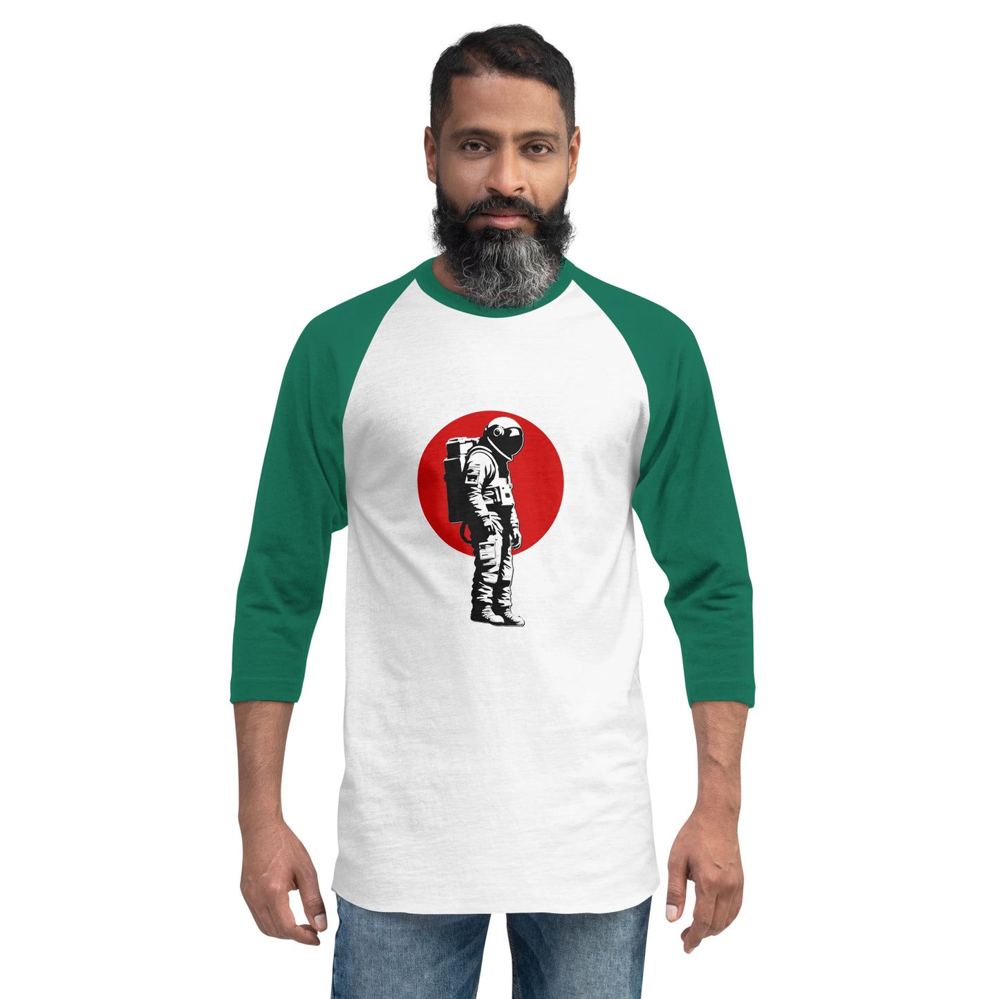 Astronaut No. 7 - 3/4 sleeve raglan shirt