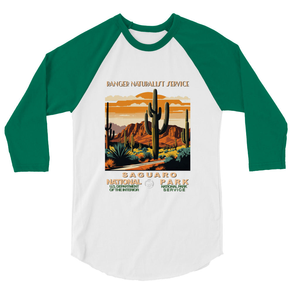 WPA National Park Collection - Saguaro National Park - 3/4 sleeve raglan shirt