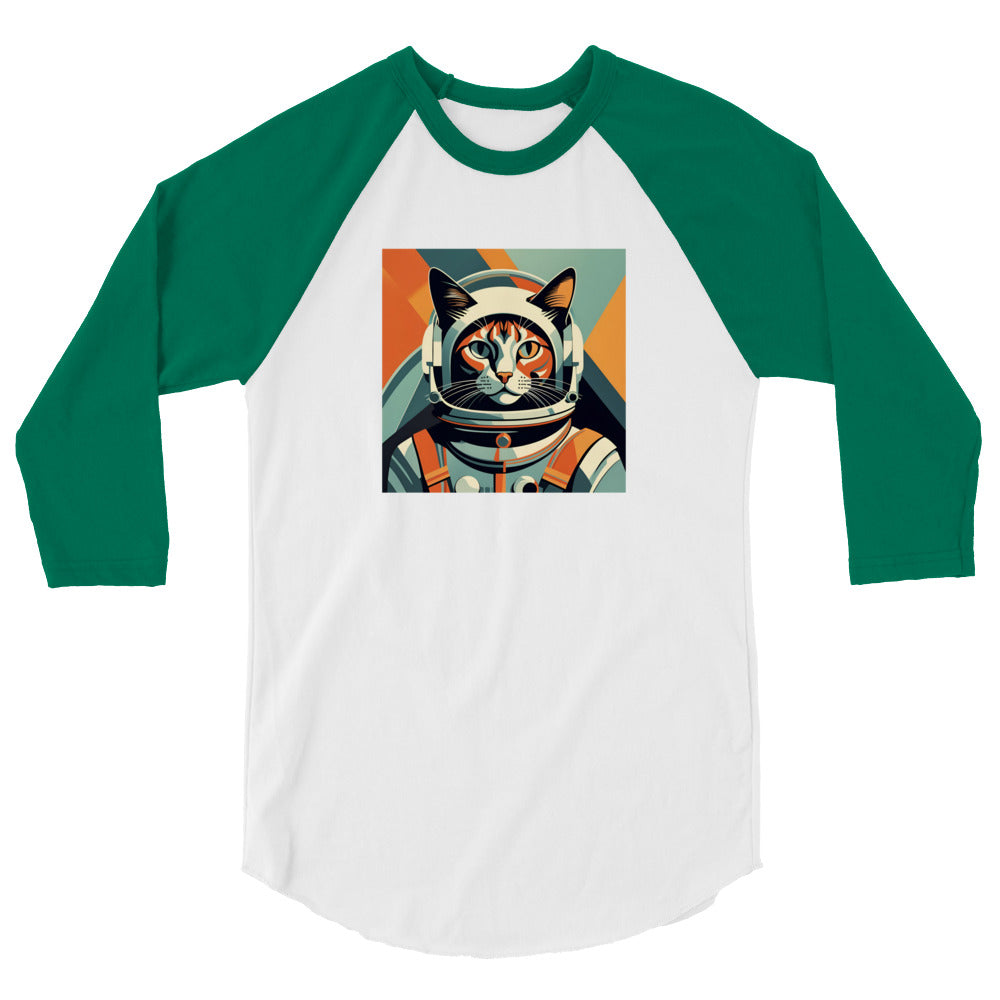 Astro-Kitty - 3/4 sleeve raglan shirt