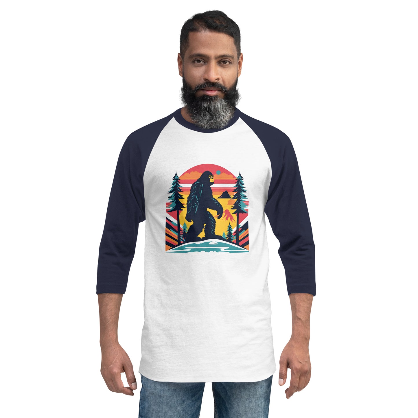 Sasquatch No. 1 - 3/4 sleeve raglan shirt