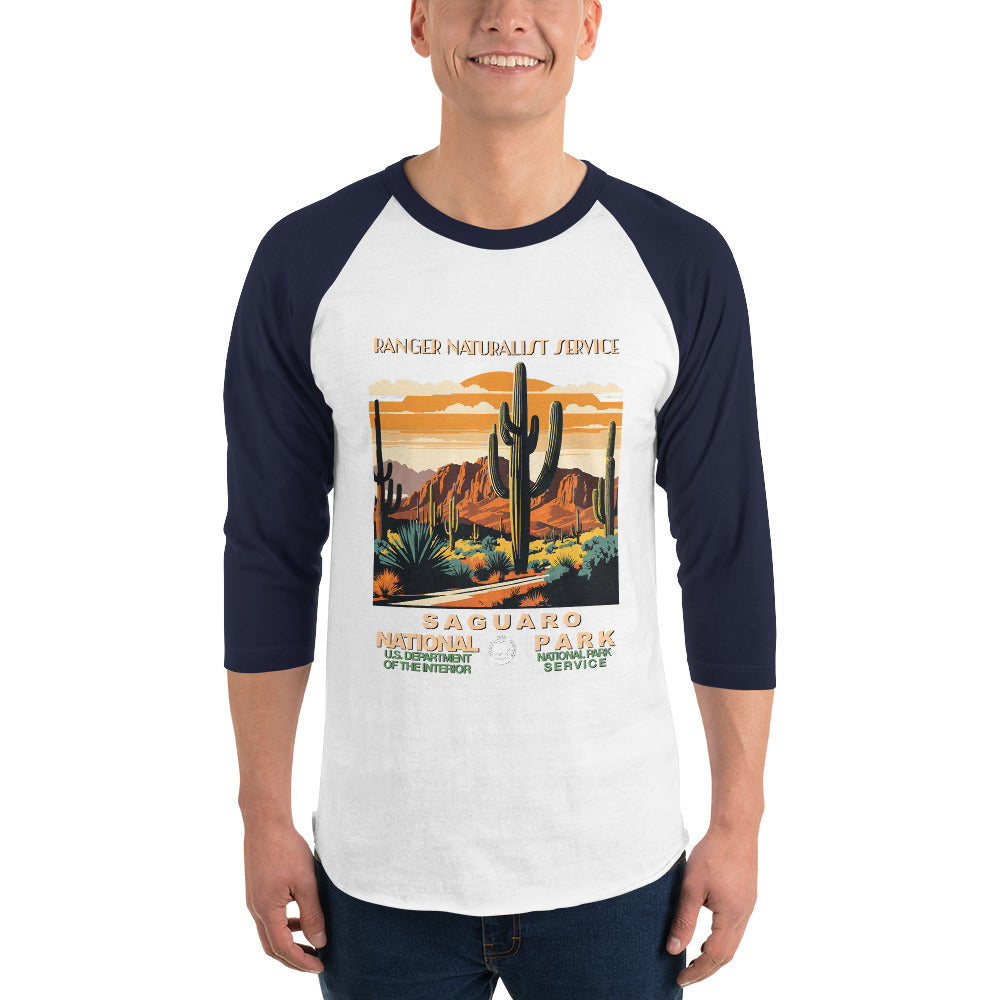 WPA National Park Collection - Saguaro National Park - 3/4 sleeve raglan shirt