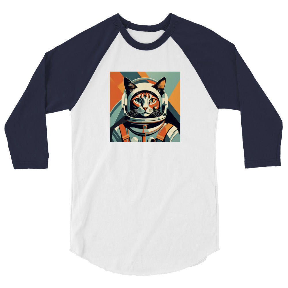 Astro-Kitty - 3/4 sleeve raglan shirt