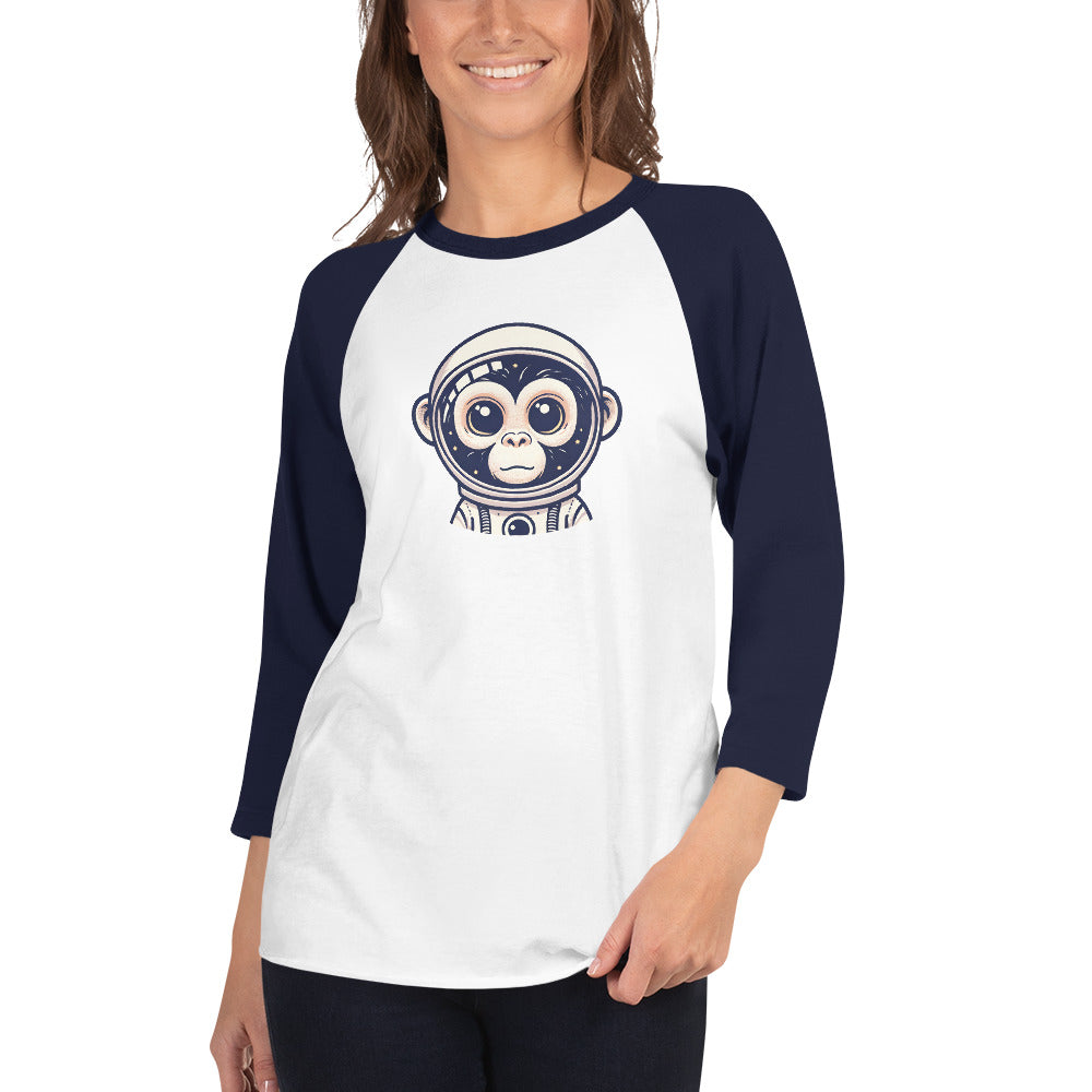 Astro Chimp - 3/4 sleeve raglan shirt