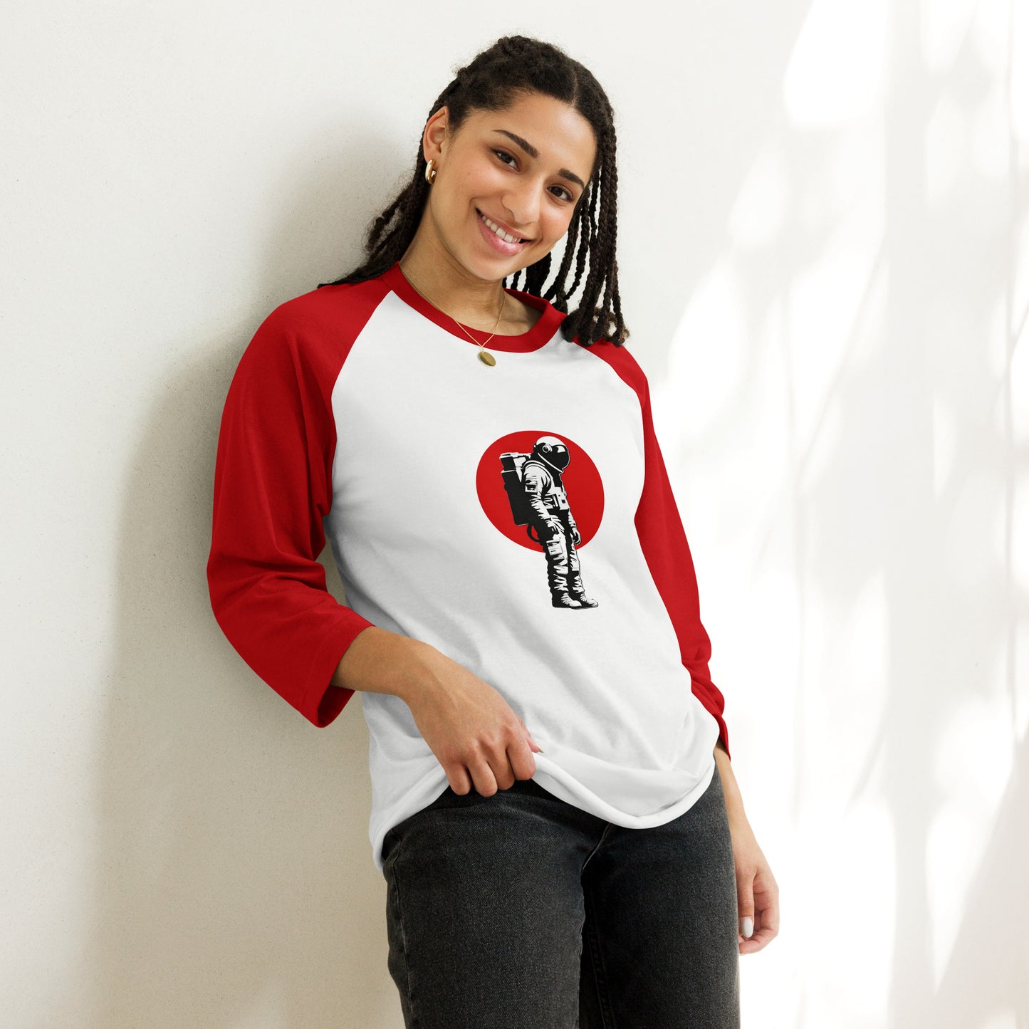 Astronaut No. 7 - 3/4 sleeve raglan shirt