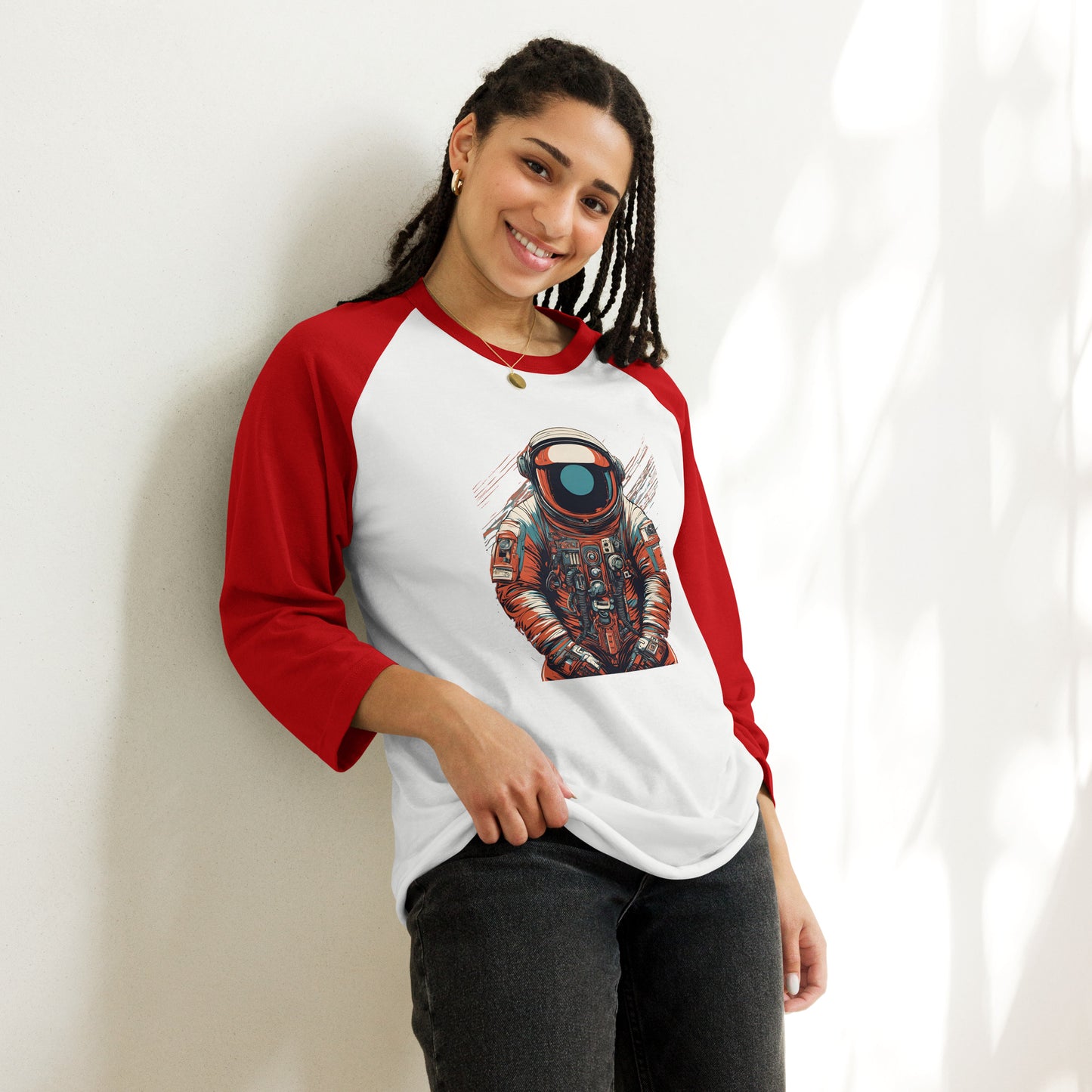 Astronaut No. 9 - 3/4 sleeve raglan shirt