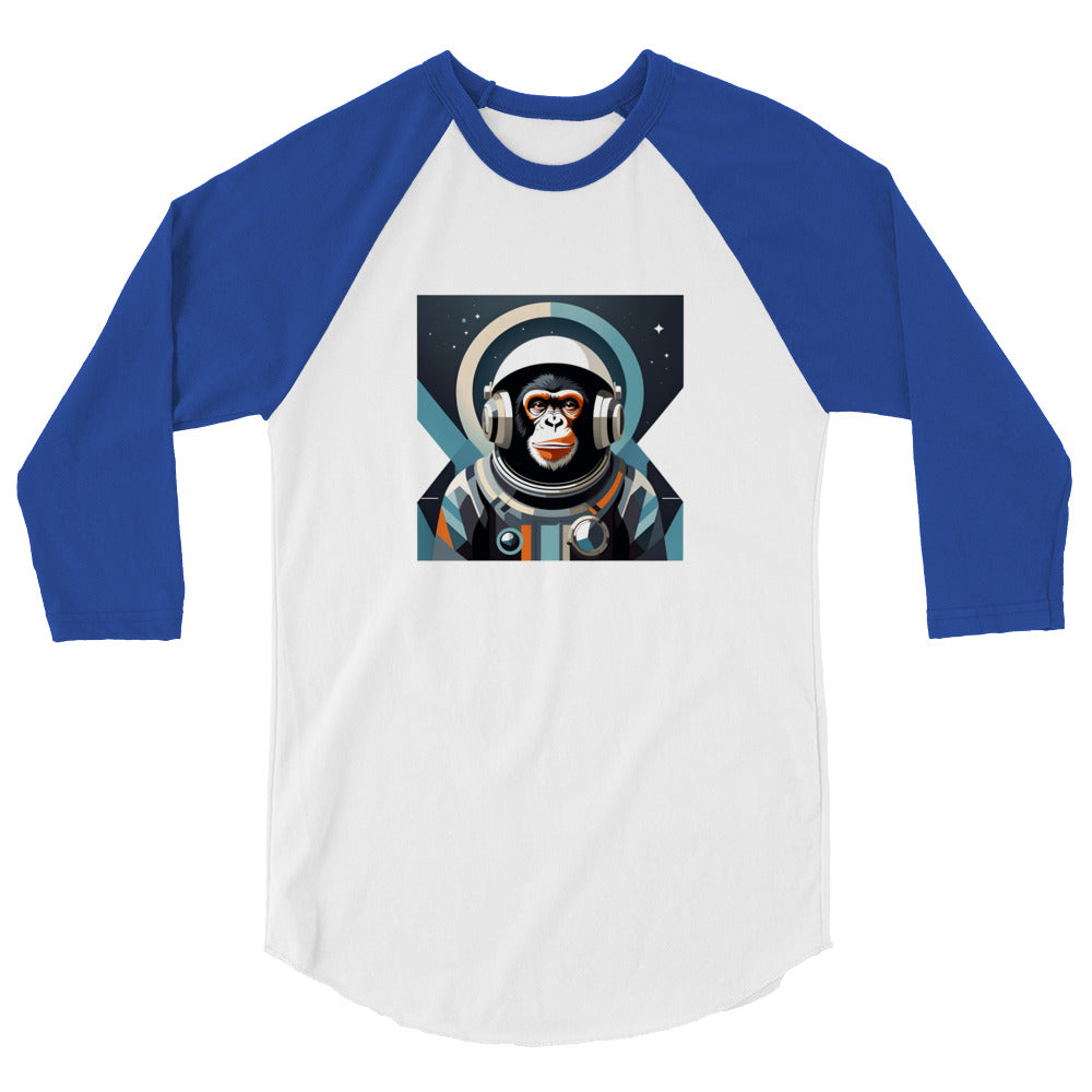 Astro Chimp Returns - 3/4 sleeve raglan shirt