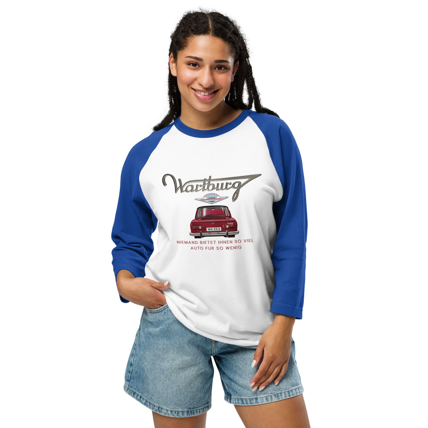 Forgotten Brands - Wartburg Motors - 3/4 sleeve raglan shirt