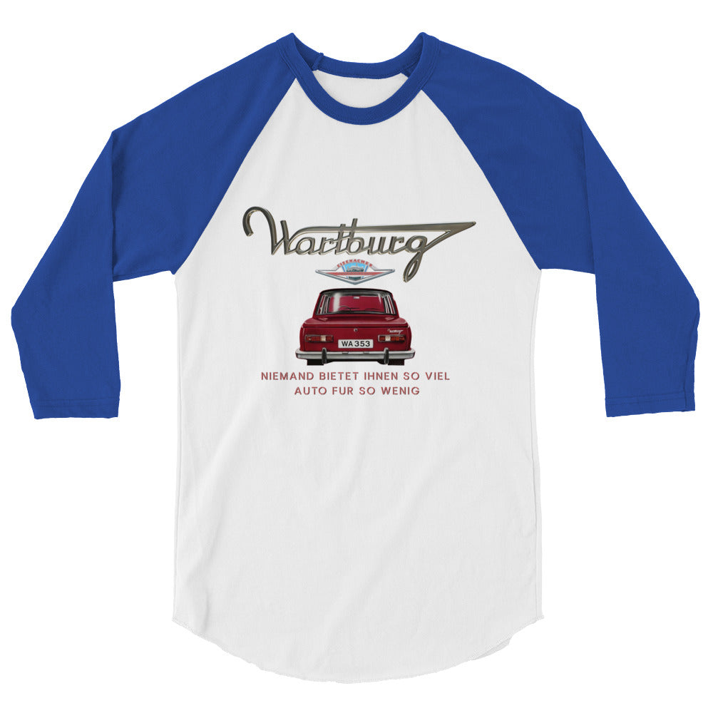 Forgotten Brands - Wartburg Motors - 3/4 sleeve raglan shirt