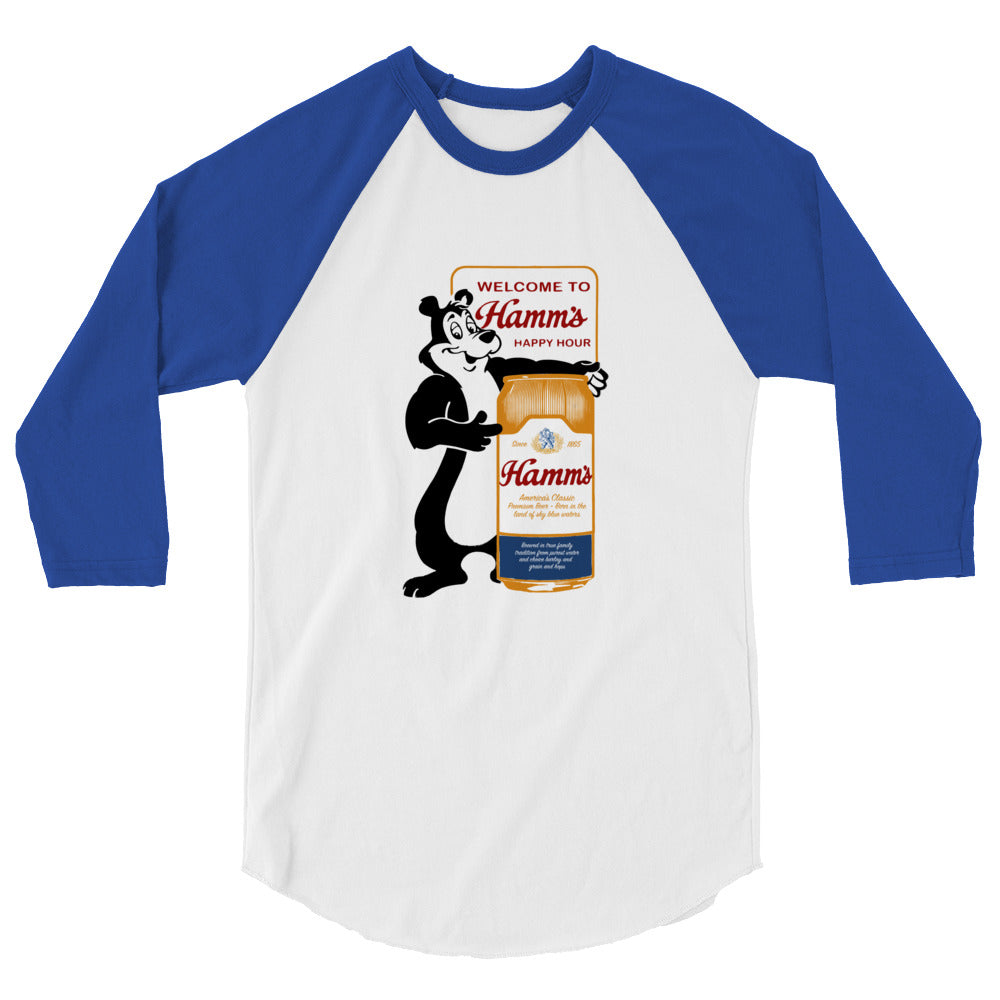 Forgotten Brands – Hamm’s Beer – 3/4 sleeve raglan shirt