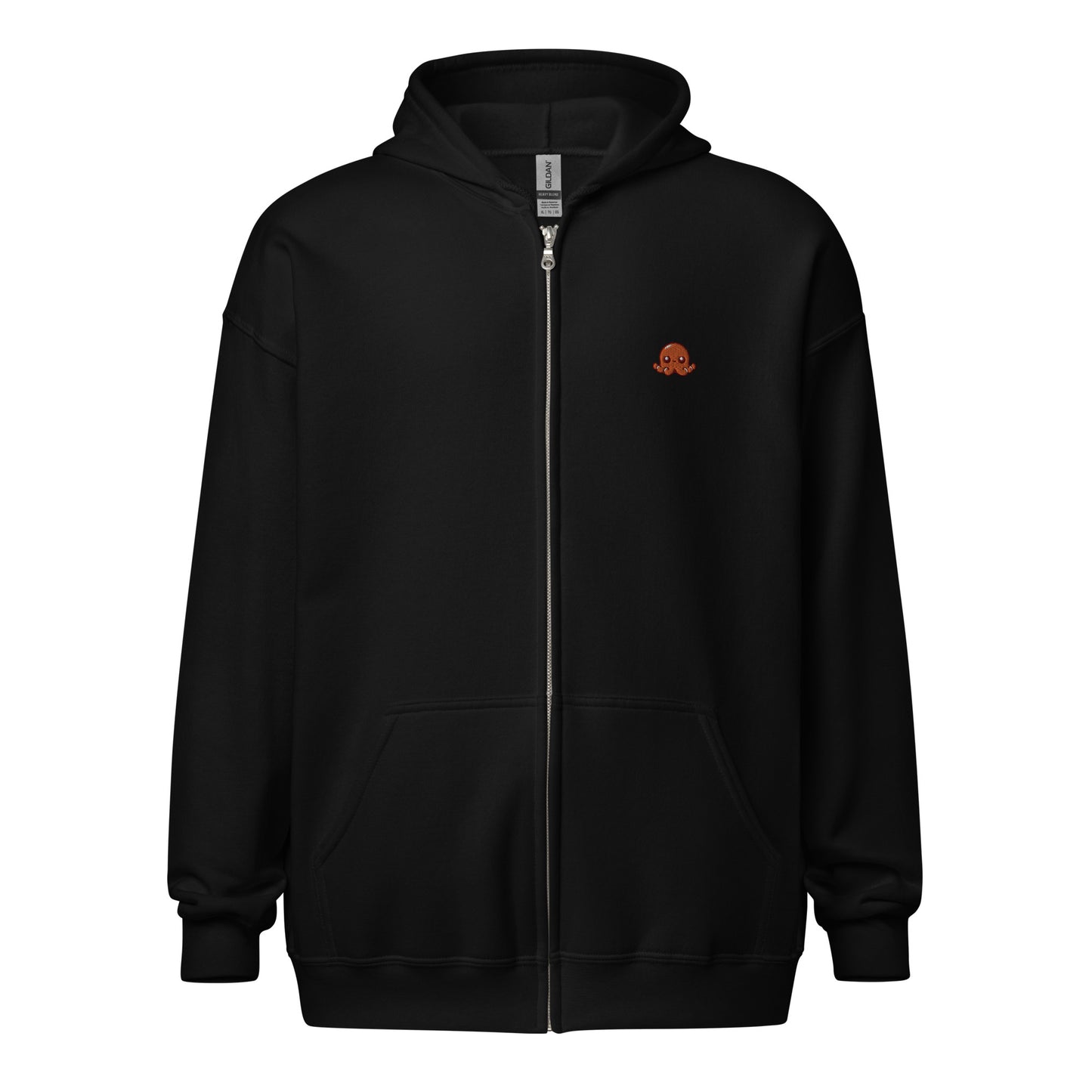 Awesome Orange Octopus No. 2 - zip hoodie (unisex)