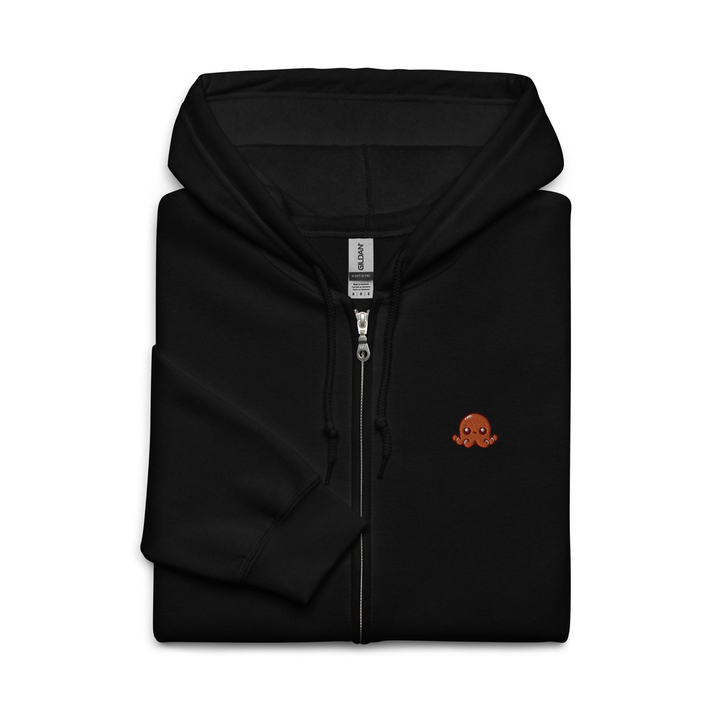 Awesome Orange Octopus No. 7 - zip hoodie (unisex)