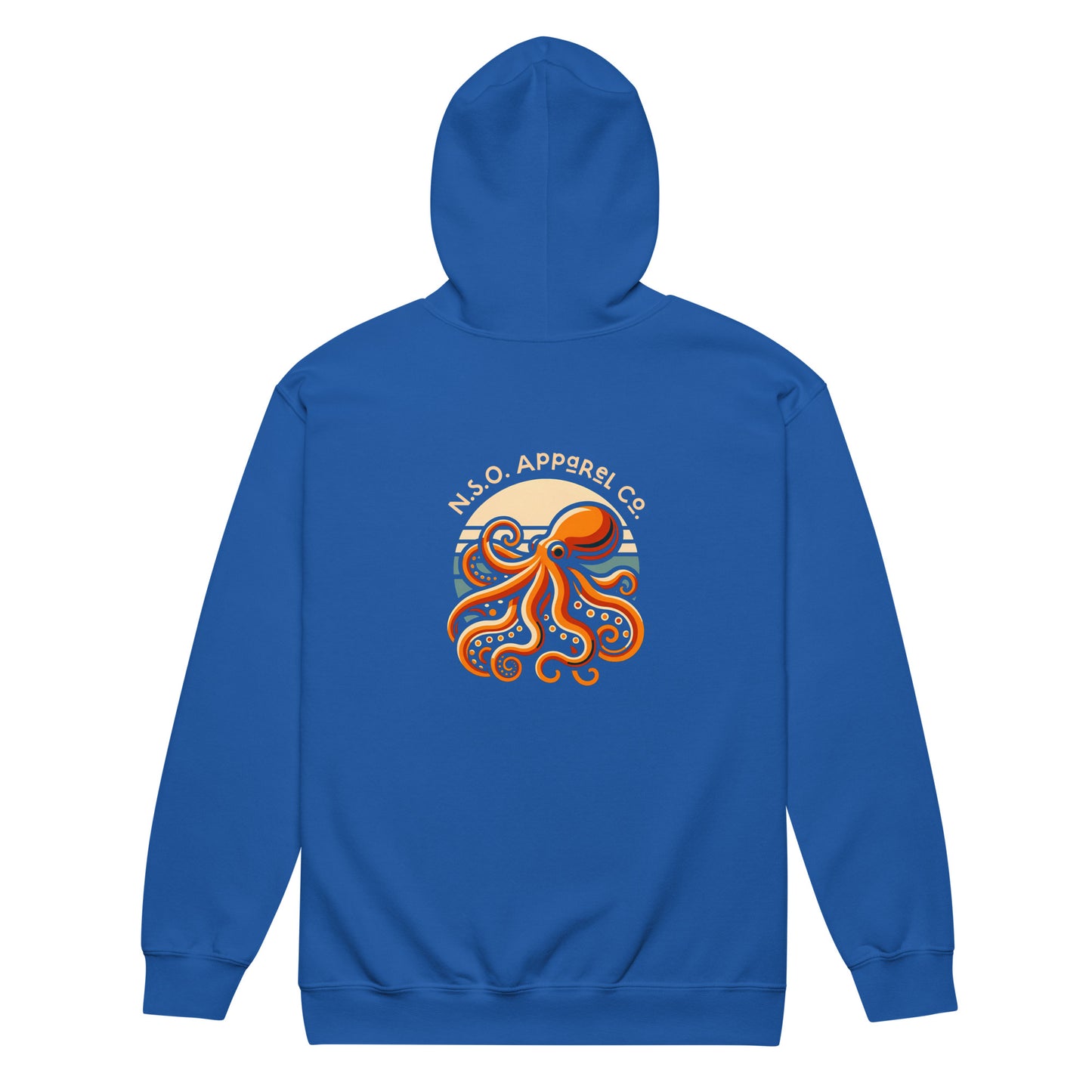 Awesome Orange Octopus No. 2 - zip hoodie (unisex)