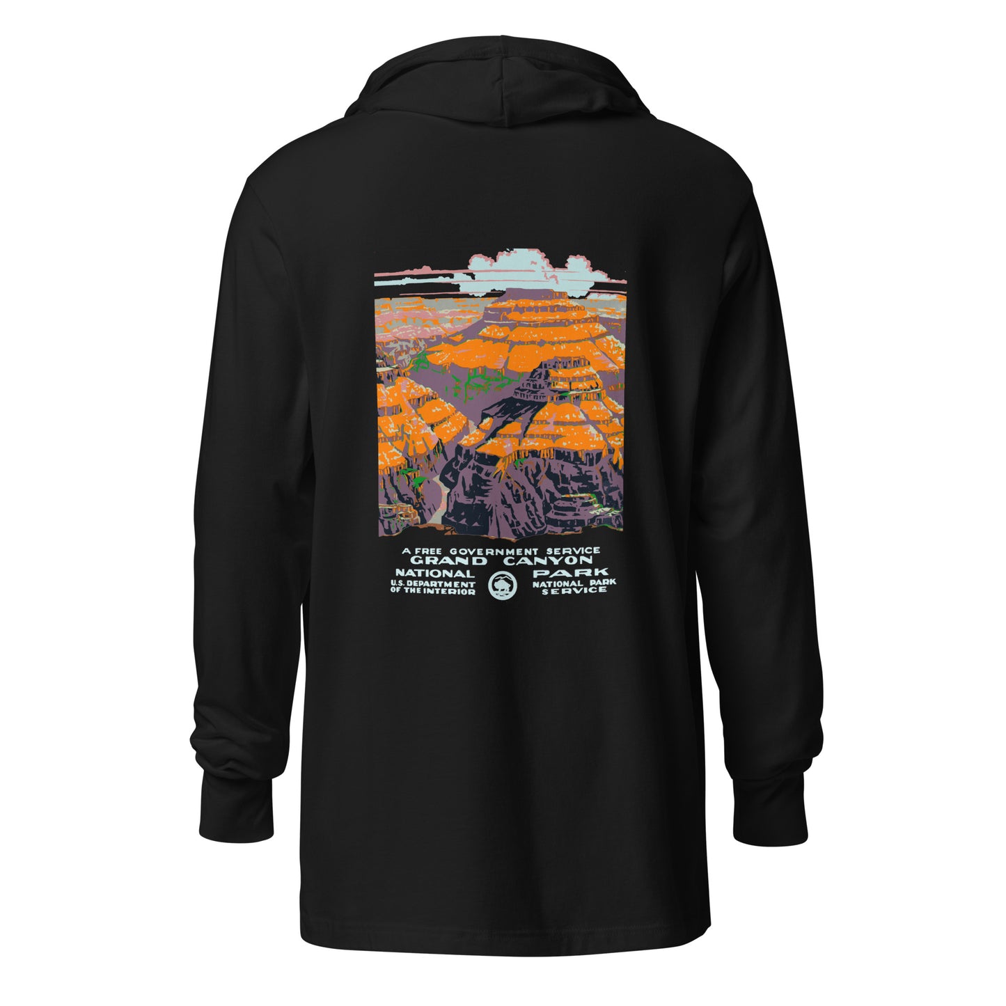 WPA National Park Collection - Grand Canyon National Park - Hooded long-sleeve shirt