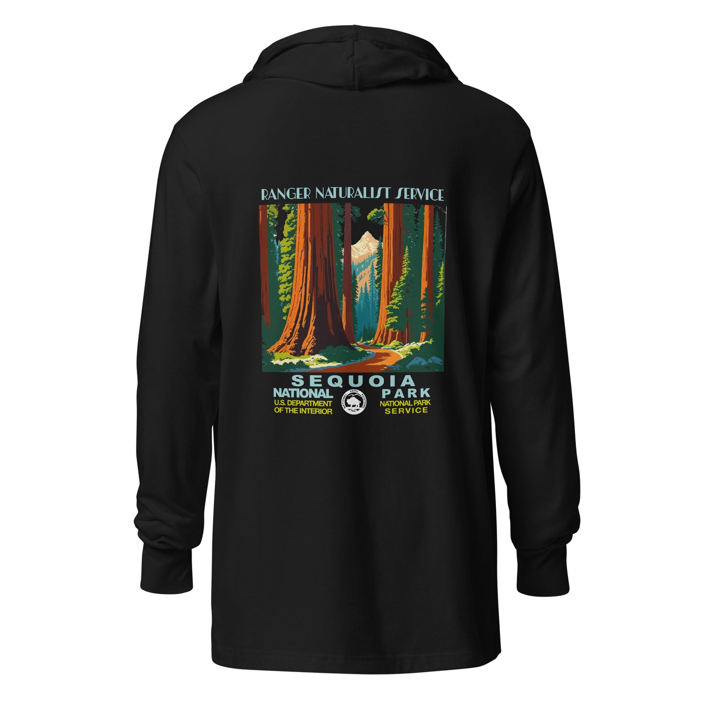 WPA National Park Collection - Sequoia National Park- Hooded long-sleeve shirt