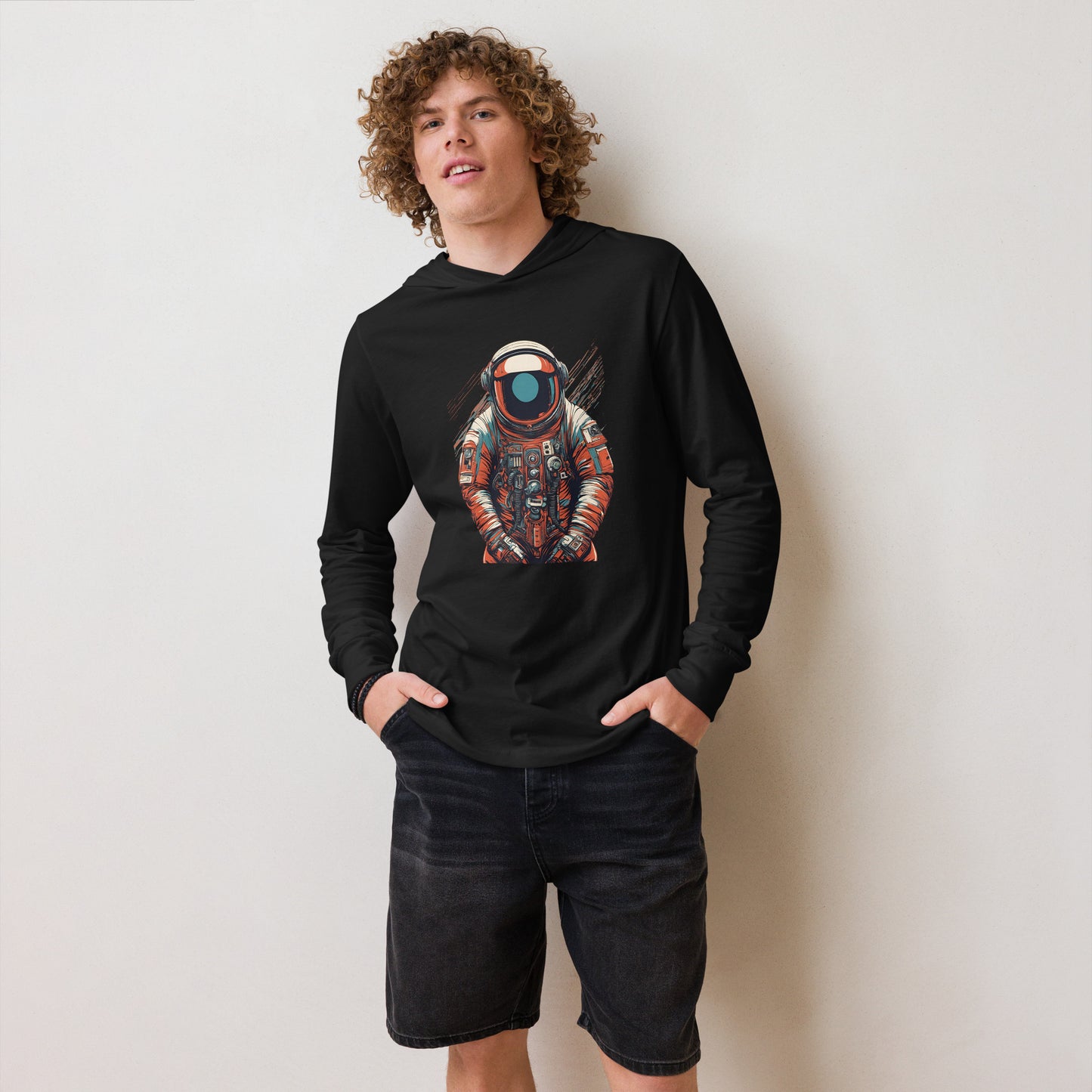 Astronaut No. 9 - Hooded long-sleeve shirt