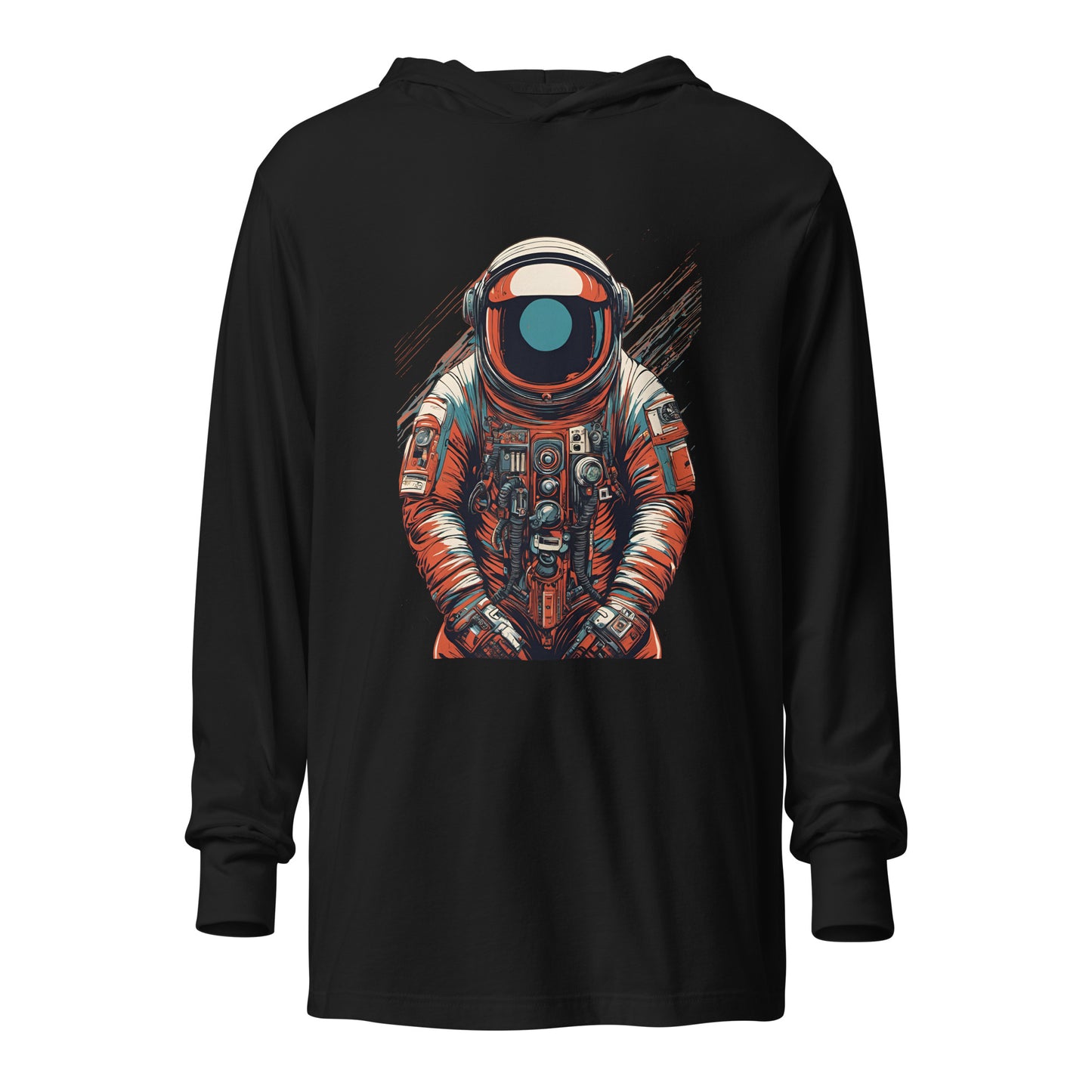 Astronaut No. 9 - Hooded long-sleeve shirt