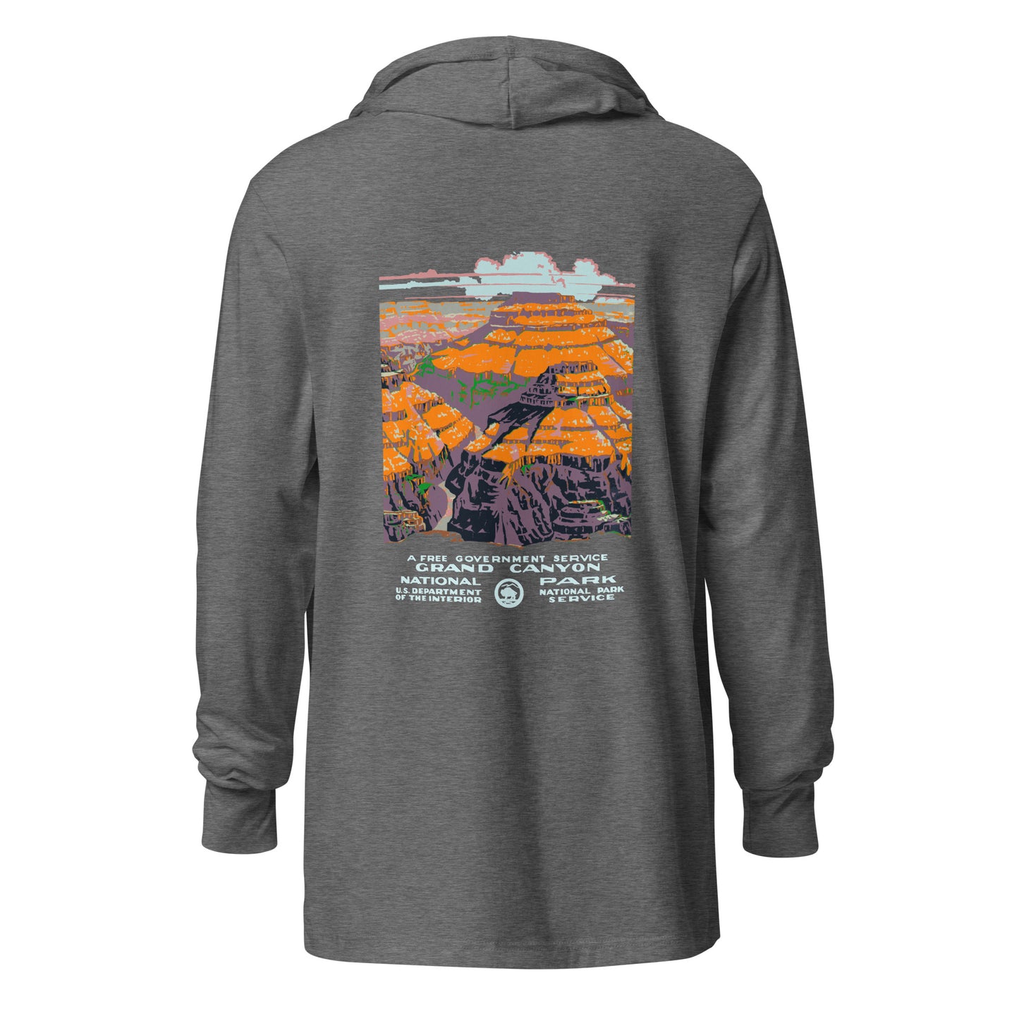 WPA National Park Collection - Grand Canyon National Park - Hooded long-sleeve shirt