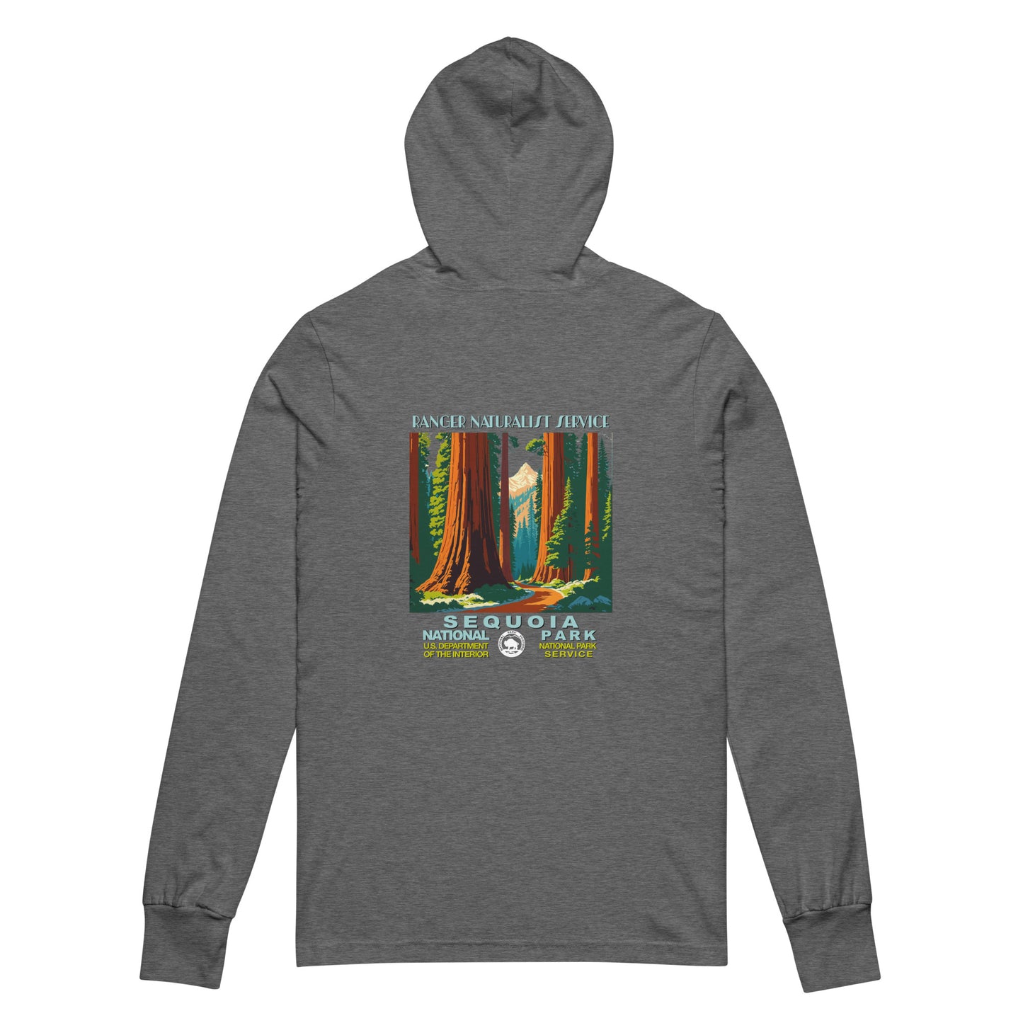 WPA National Park Collection - Sequoia National Park- Hooded long-sleeve shirt