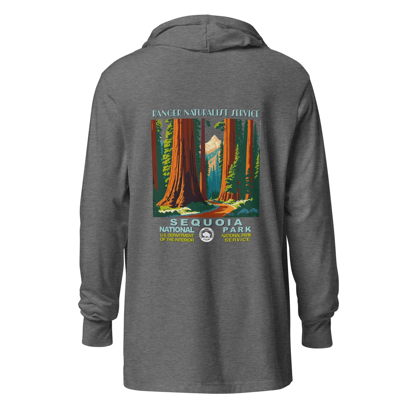 WPA National Park Collection - Sequoia National Park- Hooded long-sleeve shirt