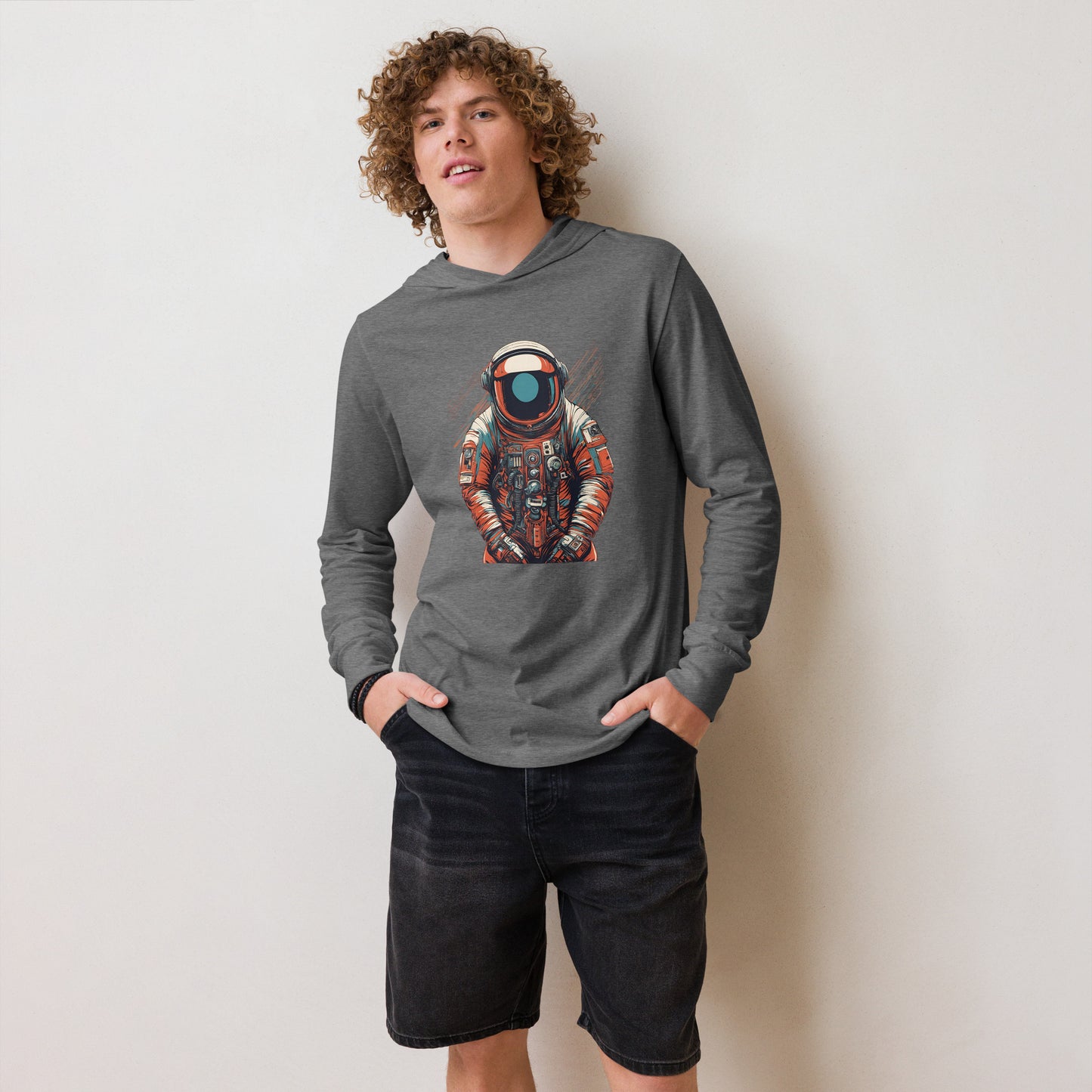 Astronaut No. 9 - Hooded long-sleeve shirt