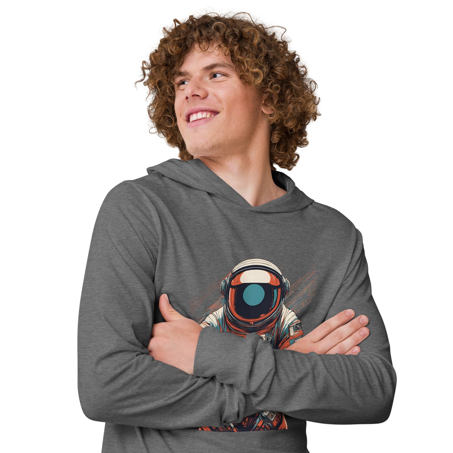 Astronaut No. 9 - Hooded long-sleeve shirt