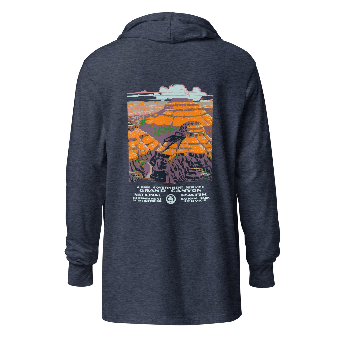 WPA National Park Collection - Grand Canyon National Park - Hooded long-sleeve shirt