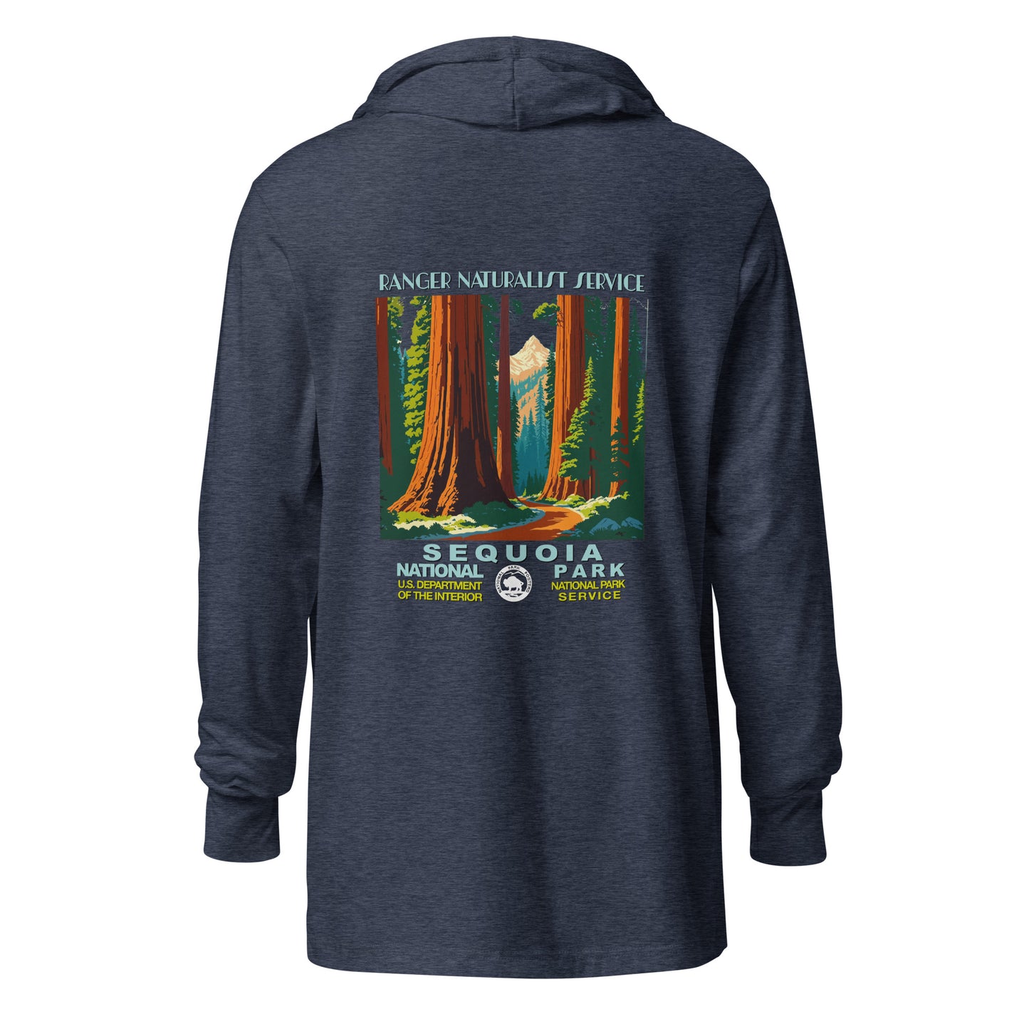 WPA National Park Collection - Sequoia National Park- Hooded long-sleeve shirt