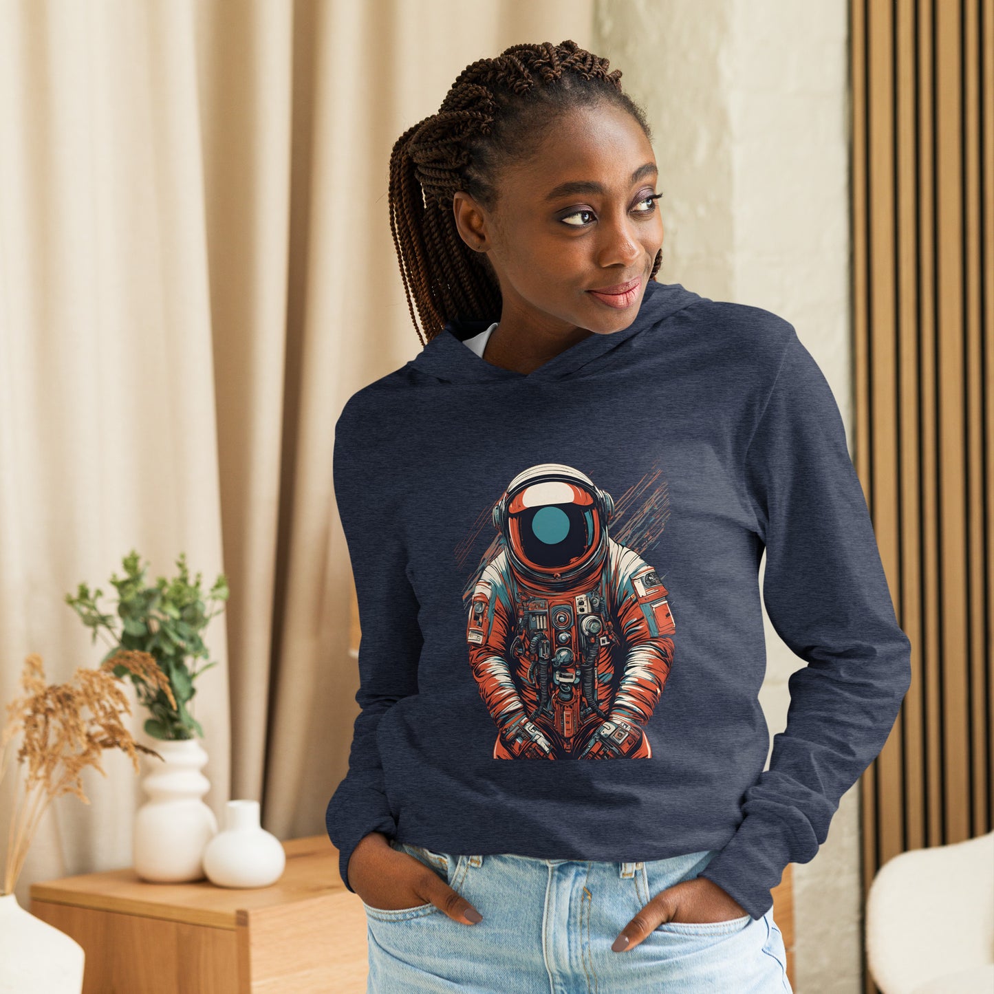 Astronaut No. 9 - Hooded long-sleeve shirt