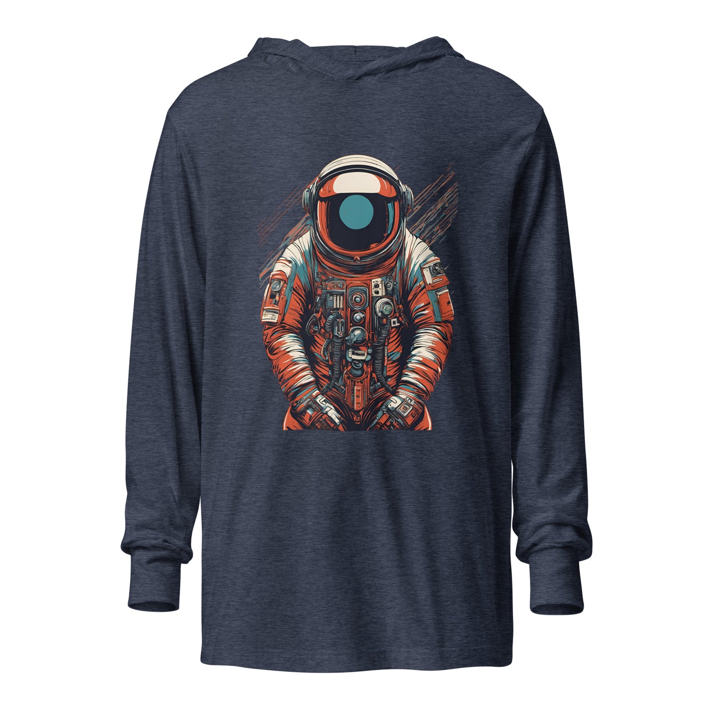 Astronaut No. 9 - Hooded long-sleeve shirt