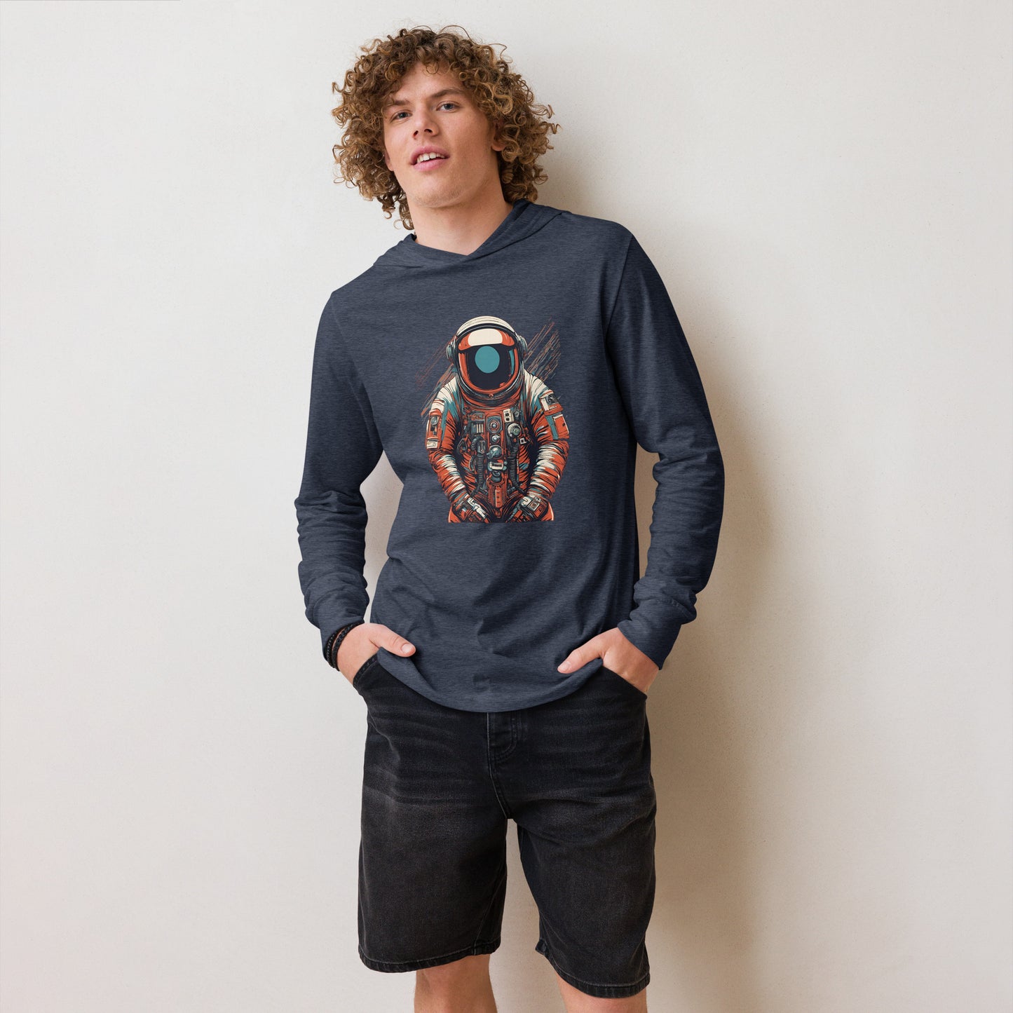 Astronaut No. 9 - Hooded long-sleeve shirt