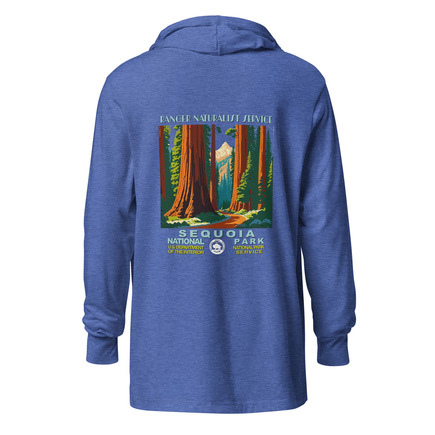 WPA National Park Collection - Sequoia National Park- Hooded long-sleeve shirt