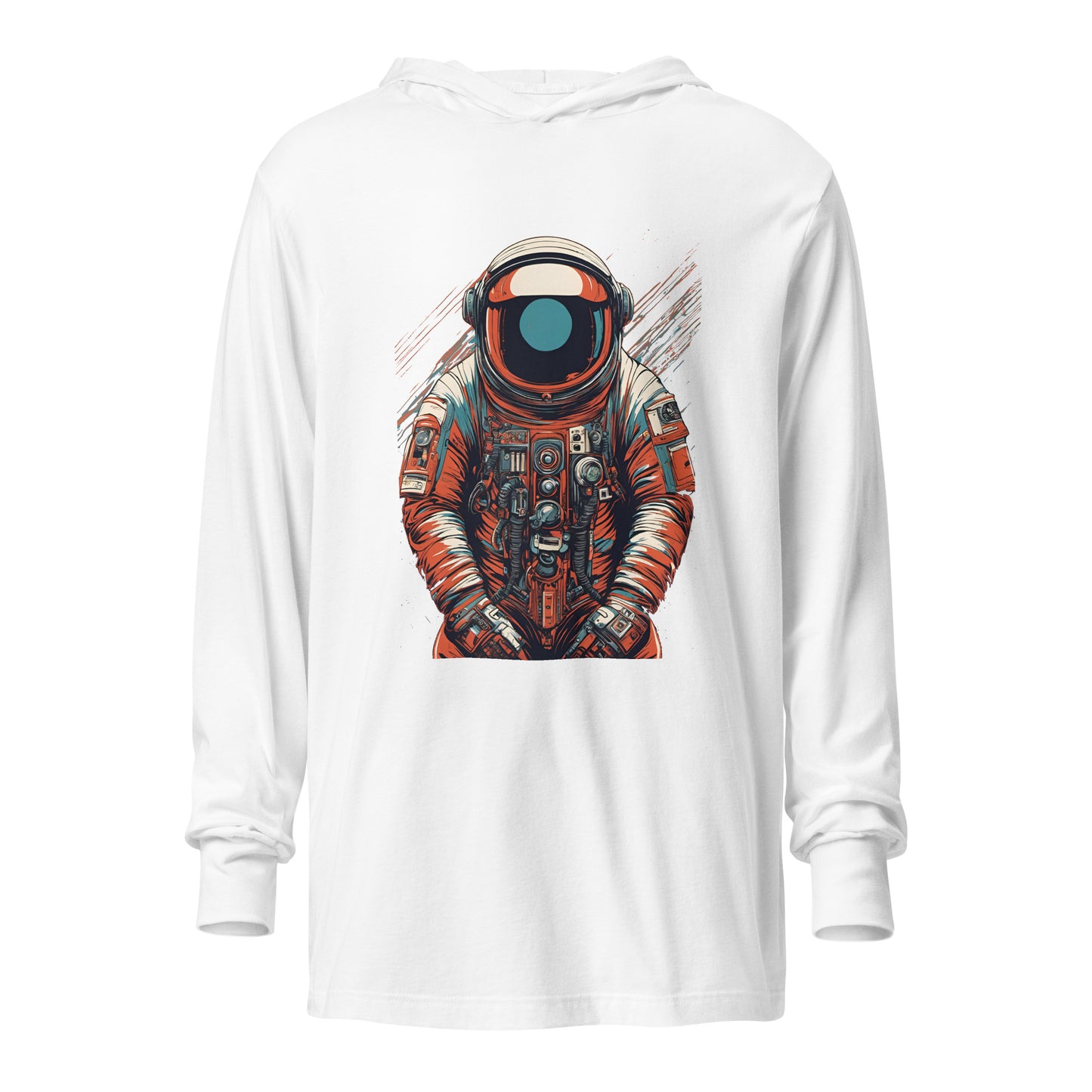 Astronaut No. 9 - Hooded long-sleeve shirt