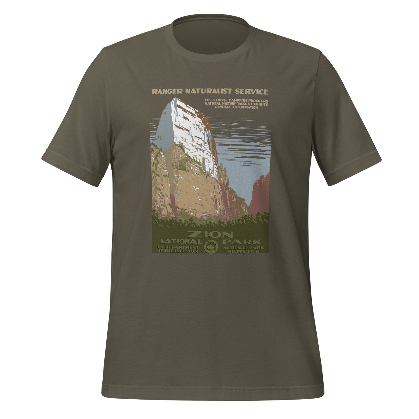 WPA National Park Collection - Zion National Park - Short sleeve t-shirt (unisex)