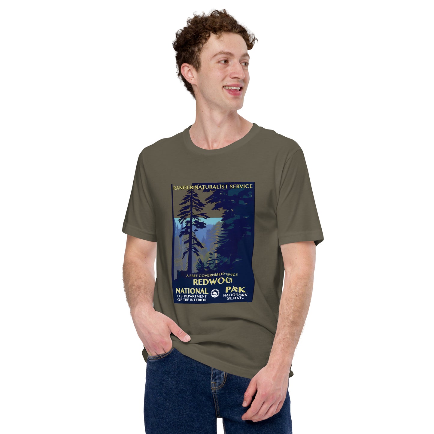 WPA National Parks Collection - Redwood National Park - t-shirt (unisex)