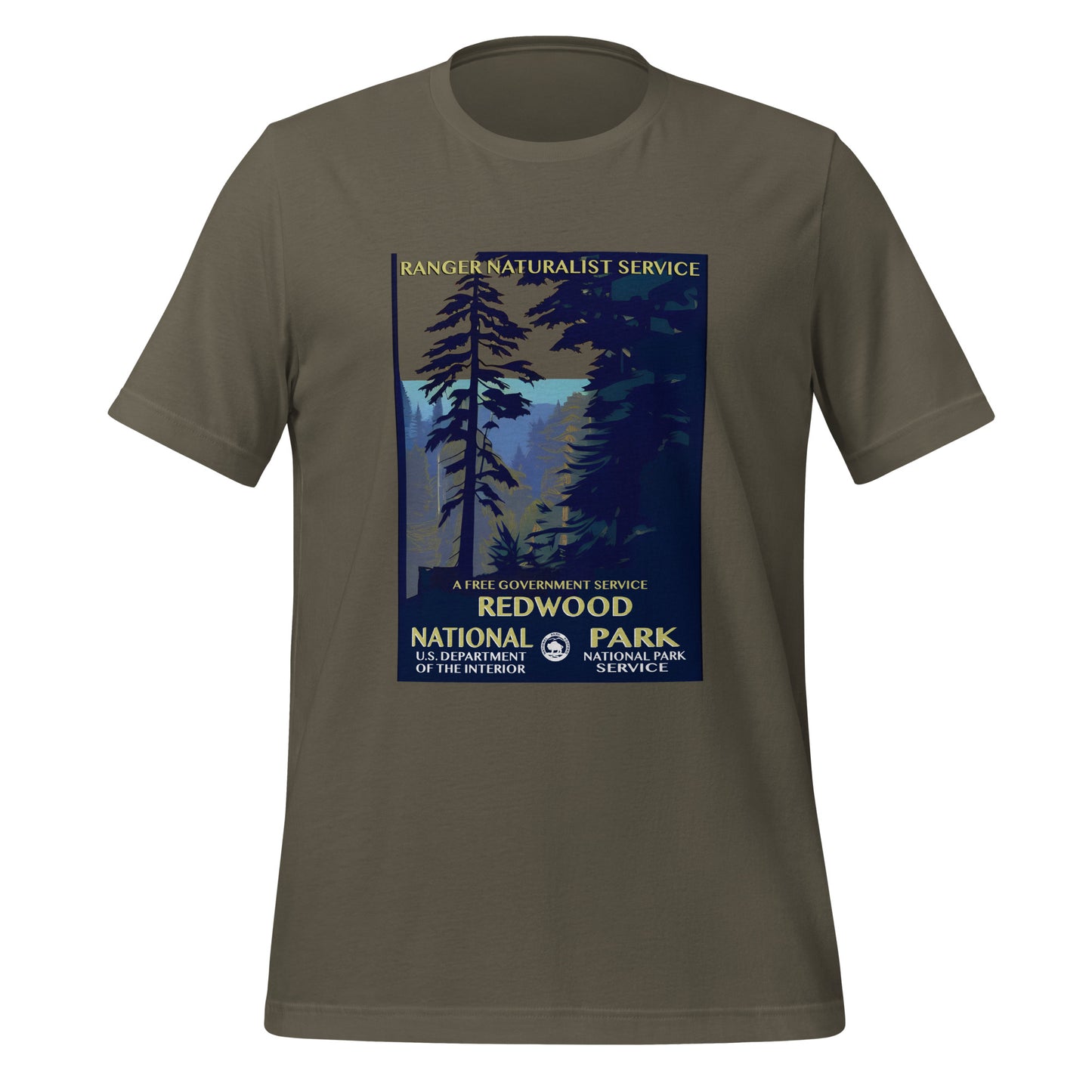 WPA National Parks Collection - Redwood National Park - t-shirt (unisex)